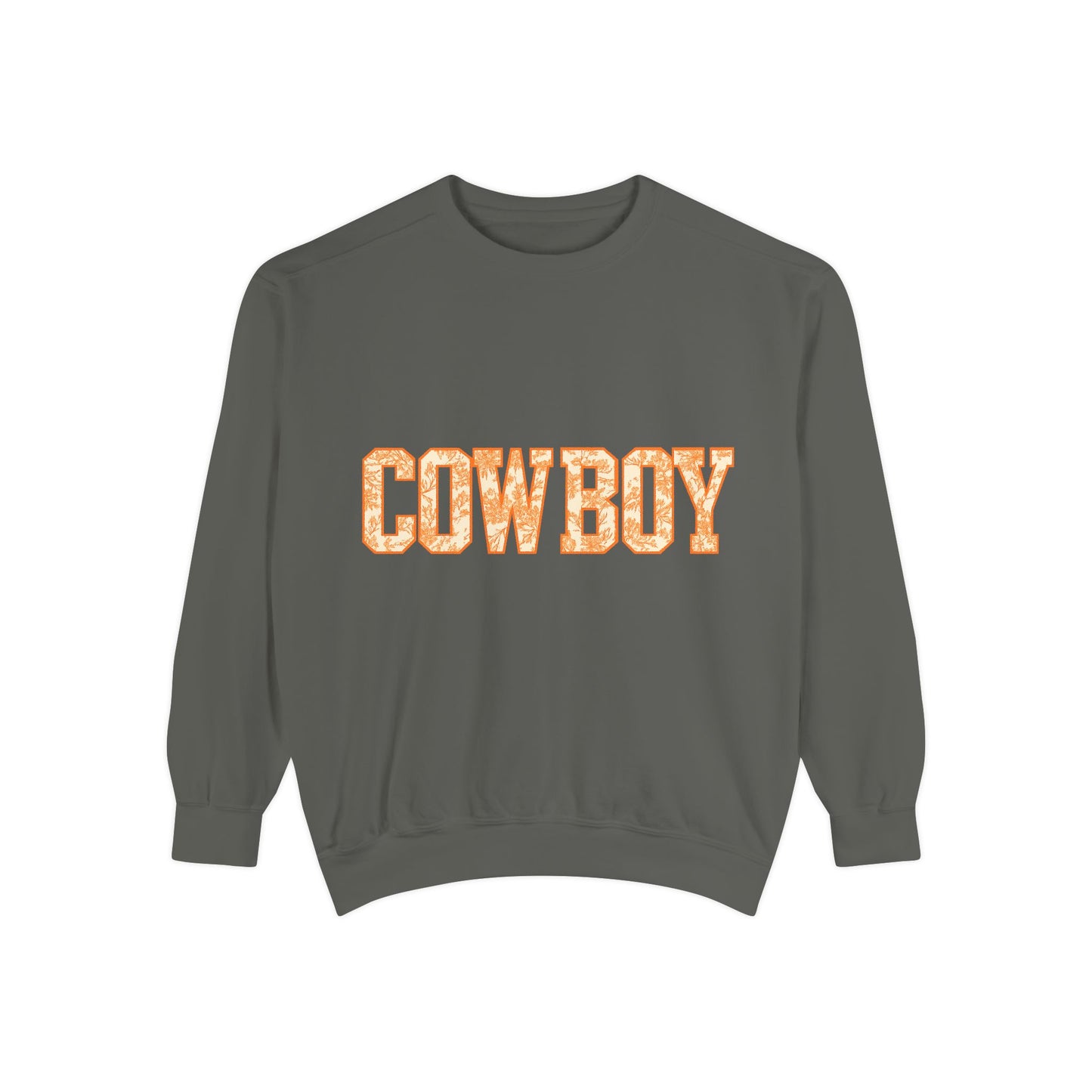 Toile Cowboy Sweatshirt | Oklahoma Game Day Pullover | Oklahoma Cowboy Country Crewneck | Western Toile Graphic Sweater