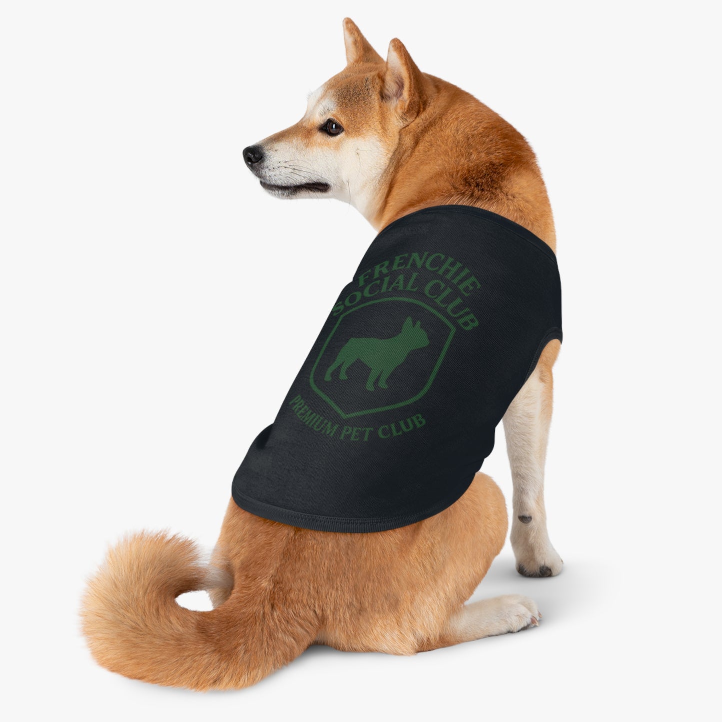 Frenchie Social Club Pet Tank Top, Cute Dog Apparel, French Bulldog Shirt, Pet Fashion, Summer Dog Outfit