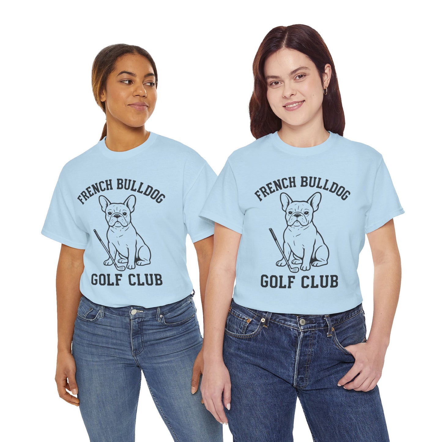 French Bulldog Golf Club Shirt | Frenchie Golf Tee | Frenchie Lover Gift | Dog Dad Golf Shirt | Dog Mom Golf Apparel | Retro Line Art Bulldog Tee