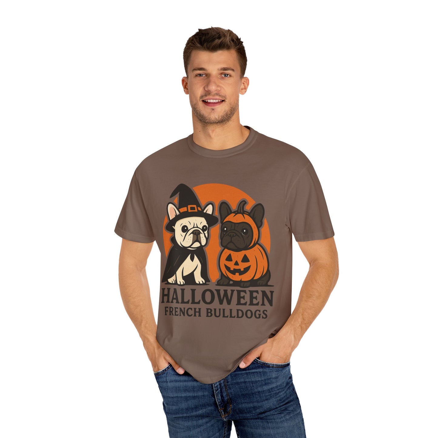 French Bulldog Halloween Sweatshirt | Spooky Frenchie Pullover | Ghost Dog Lover Crewneck | Cute Pumpkin Fall Sweater