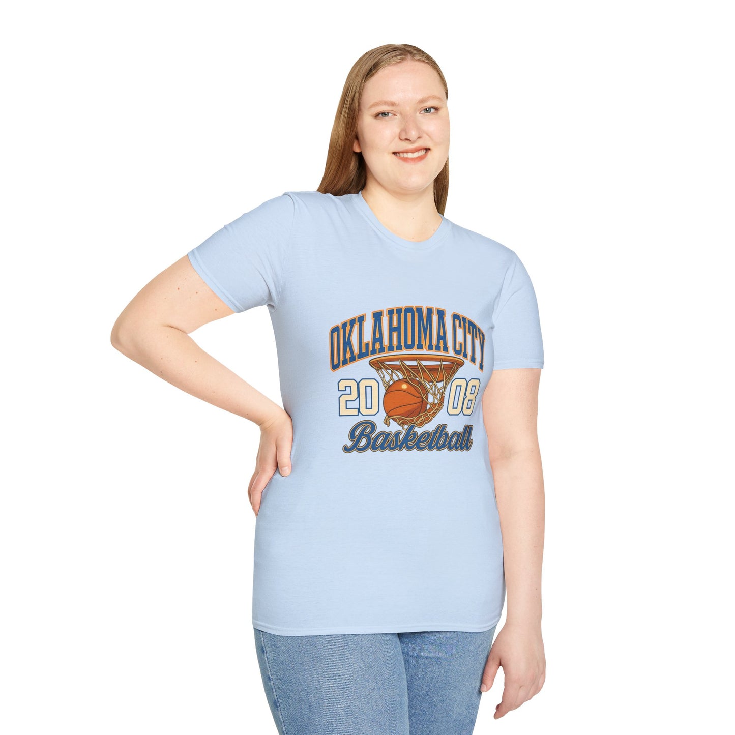 Oklahoma City Basketball T-Shirt | 2008 Retro Sports Tee | OKC Fan Shirt | Vintage Style Basketball Graphic | Local Pride Gift | Game Day Tee