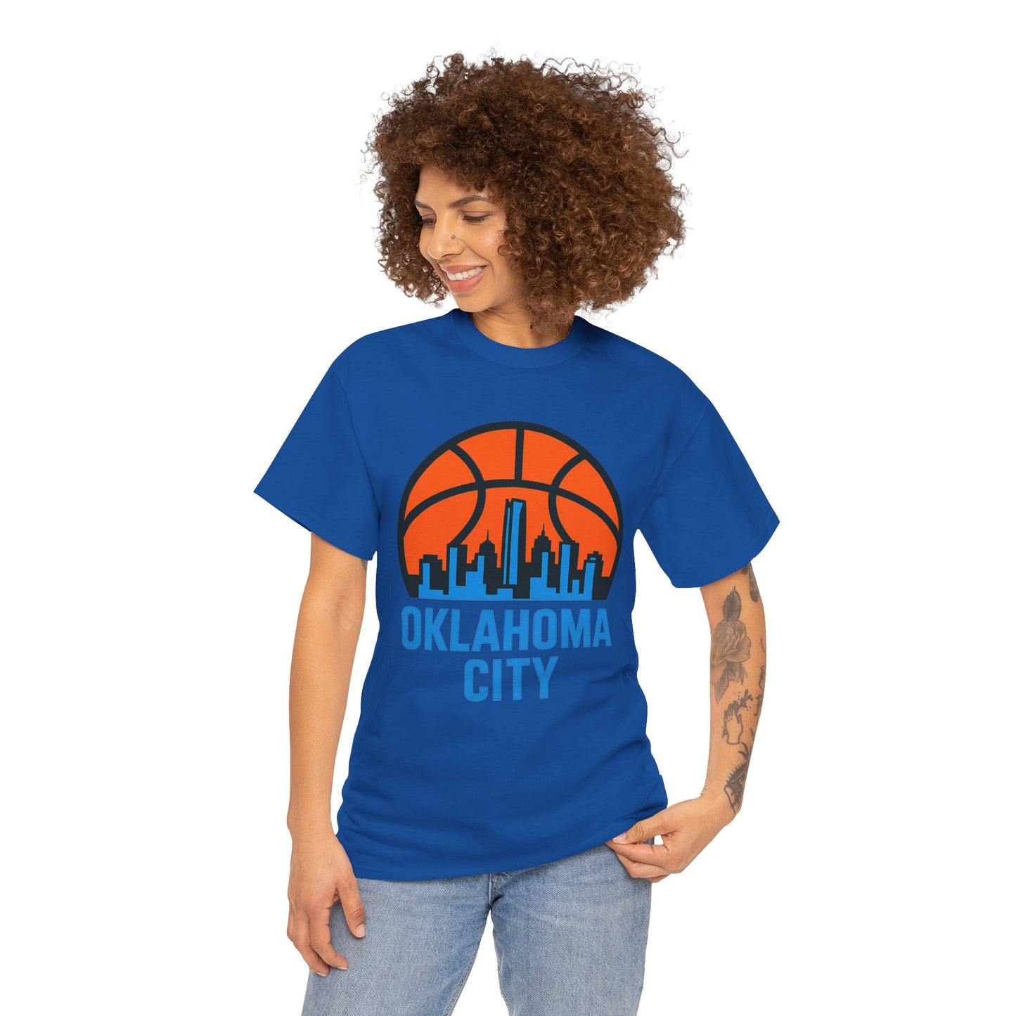 Oklahoma City Basketball Skyline T-Shirt
