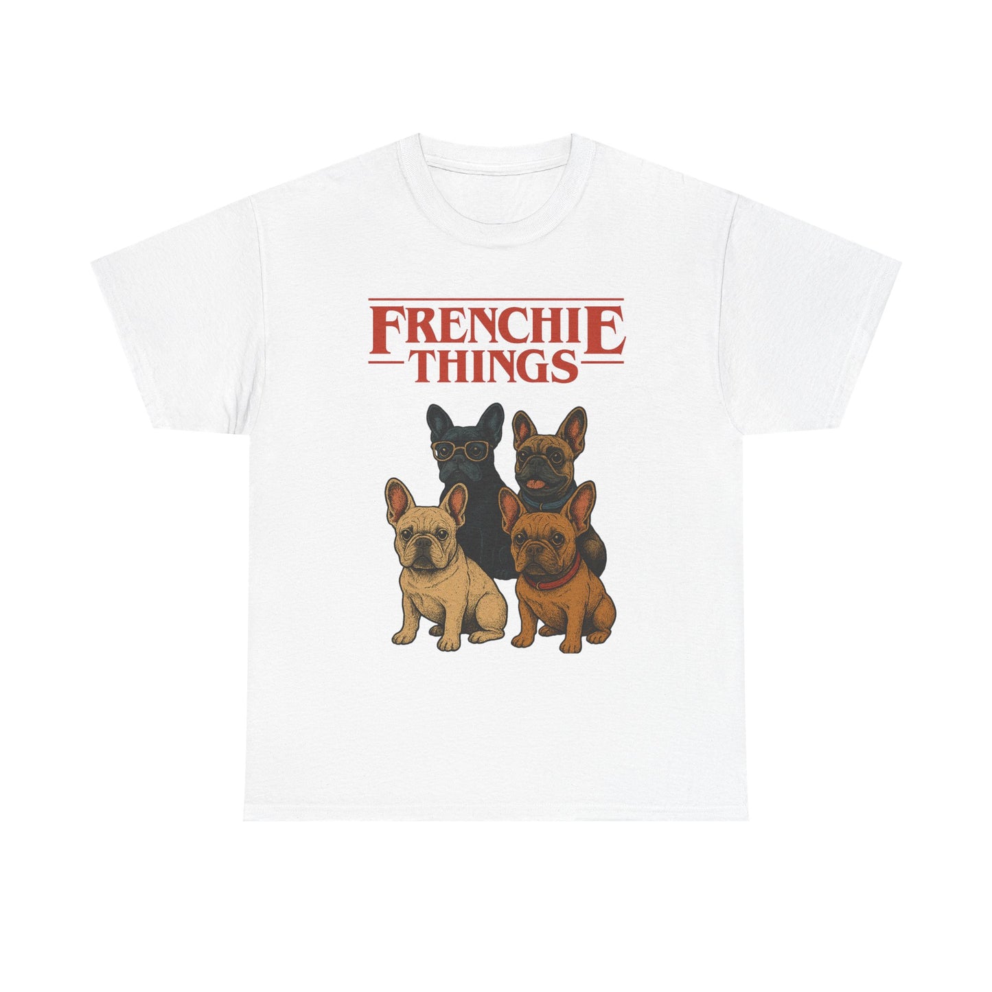 Frenchie Things Unisex Heavy Cotton Tee - Cute Dog Lover Shirt, Pet Gift, Casual Wear, Birthday Gift, Animal T-Shirt
