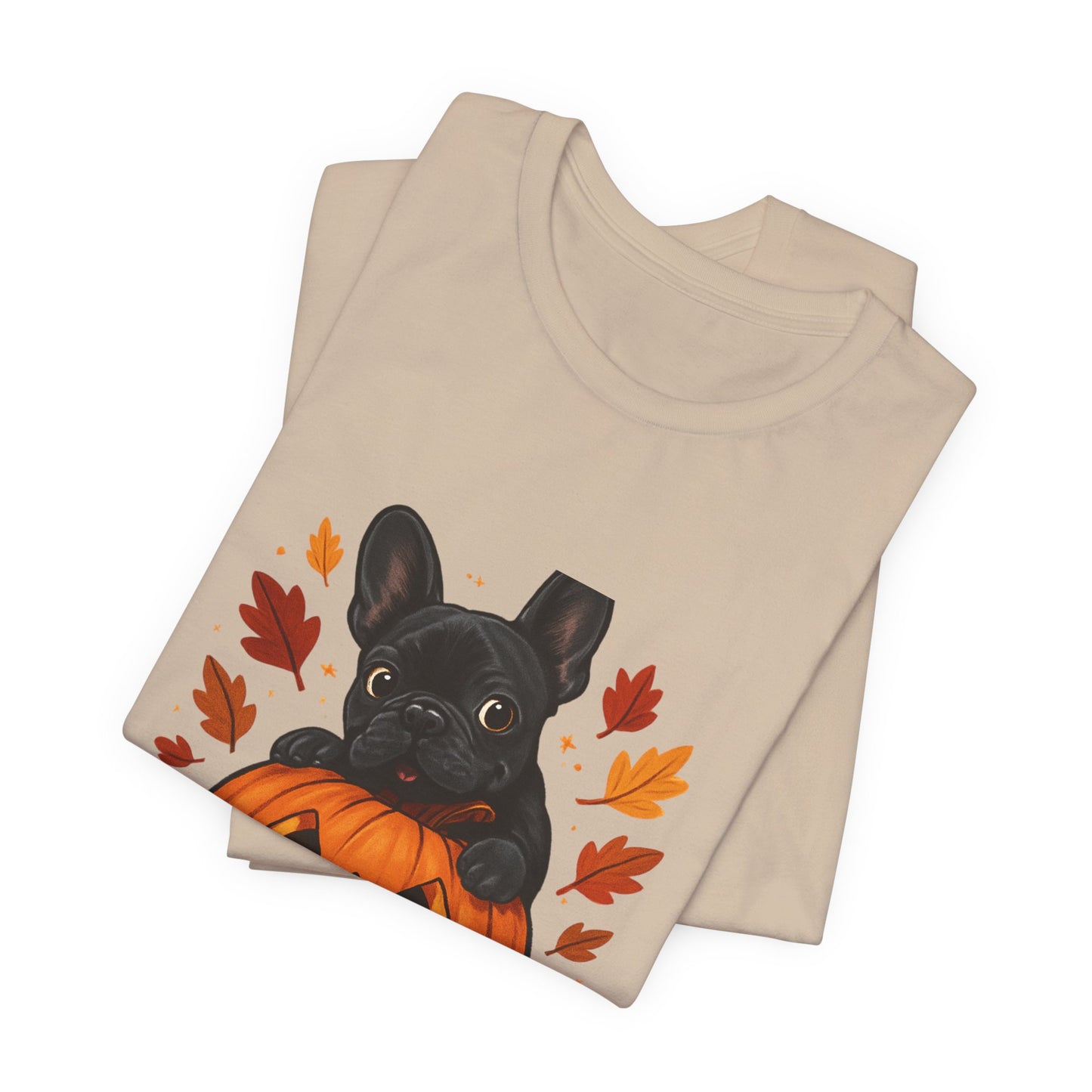 Cutest Pumpkin in the Patch Frenchie T-Shirt | Halloween Dog Lover Tee | Fall French Bulldog Shirt | Cute Pumpkin Patch Graphic Tee