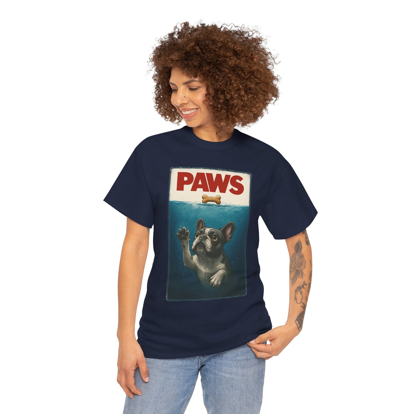 PAWS Frenchie Shirt | Funny French Bulldog Parody Tee | Dog Lover Novelty T-Shirt | Cute Frenchie Graphic | Unique Gift for Frenchie Owners