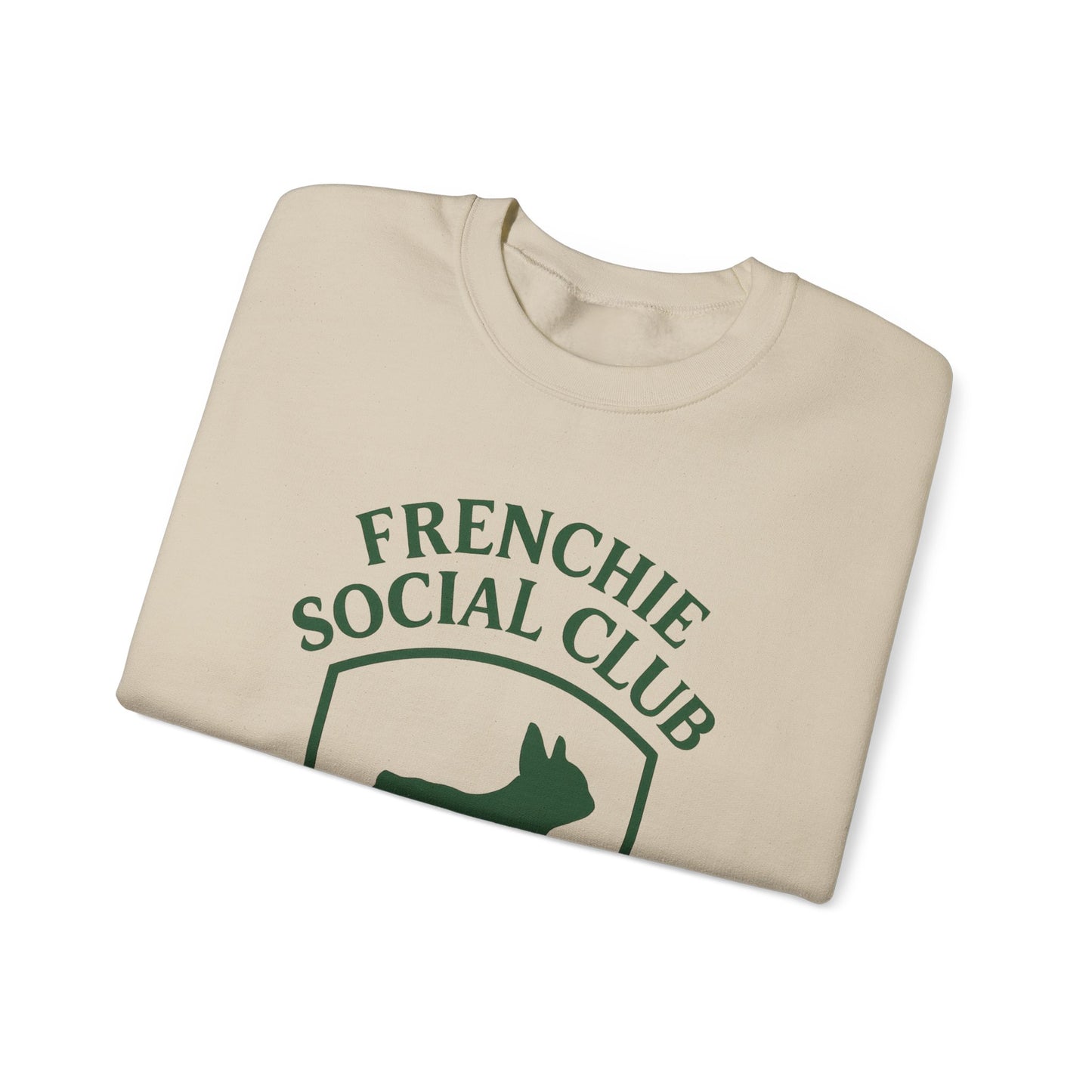 French Bulldog Club Sweatshirt | Retro Frenchie Pullover | Unisex Dog Lover Crewneck | Minimal Country Club Style Frenchie Sweater