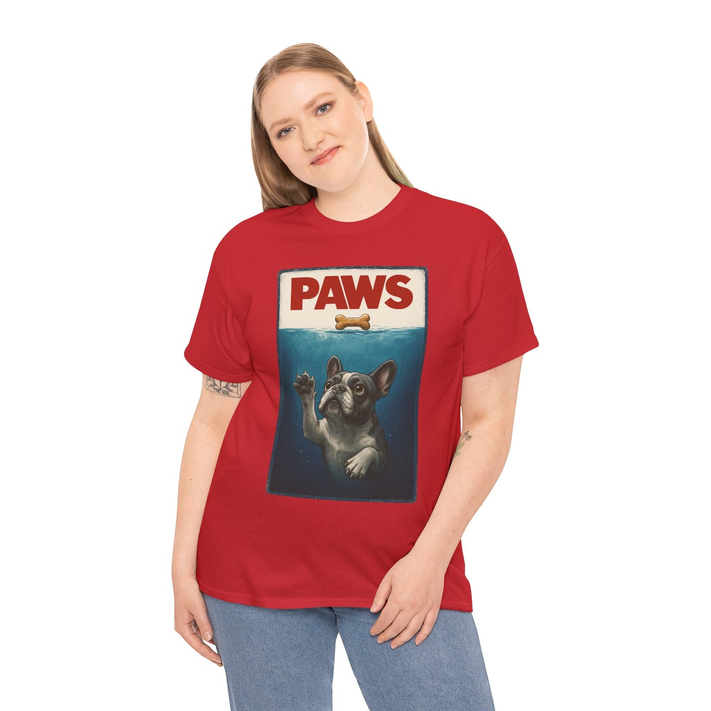 PAWS Frenchie Shirt | Funny French Bulldog Parody Tee | Dog Lover Novelty T-Shirt | Cute Frenchie Graphic | Unique Gift for Frenchie Owners