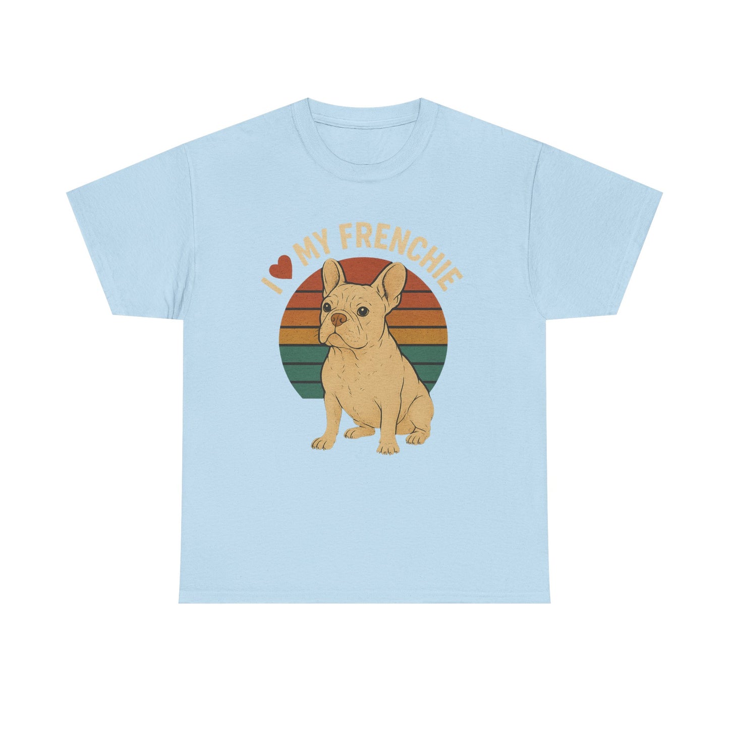 I Love My Frenchie T-Shirt | Retro Cream French Bulldog Tee | Cute Dog Mom Gift | Vintage Frenchie Lover Shirt | Soft Unisex Graphic Top