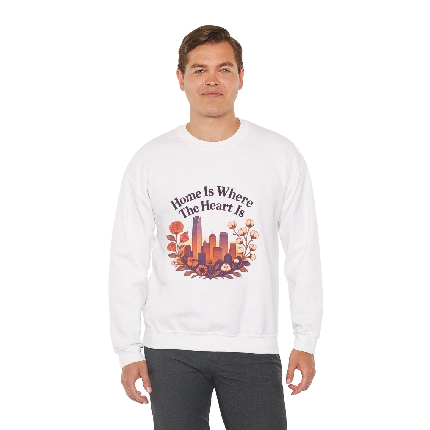 Home Is Where the Heart Is Oklahoma City Sweatshirt| OKC Pride Shirt | Oklahoma Love Sweatshirt
