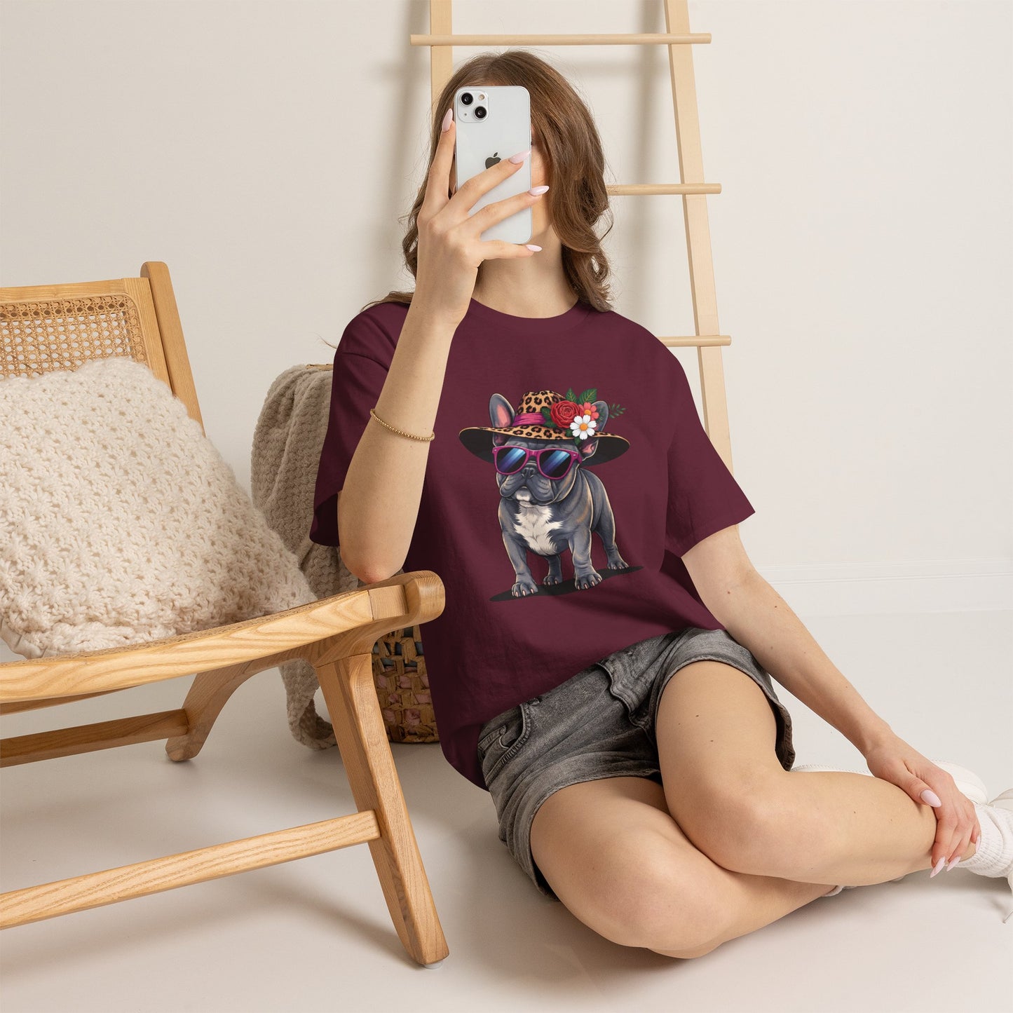 French Bulldog Cowgirl Shirt, Frenchie Cowgirl Tee, Western French Bulldog Shirt, Dog Mom Gift, Cute Frenchie Shirt, Cowgirl Dog Lover Tee, French Bulldog Gift