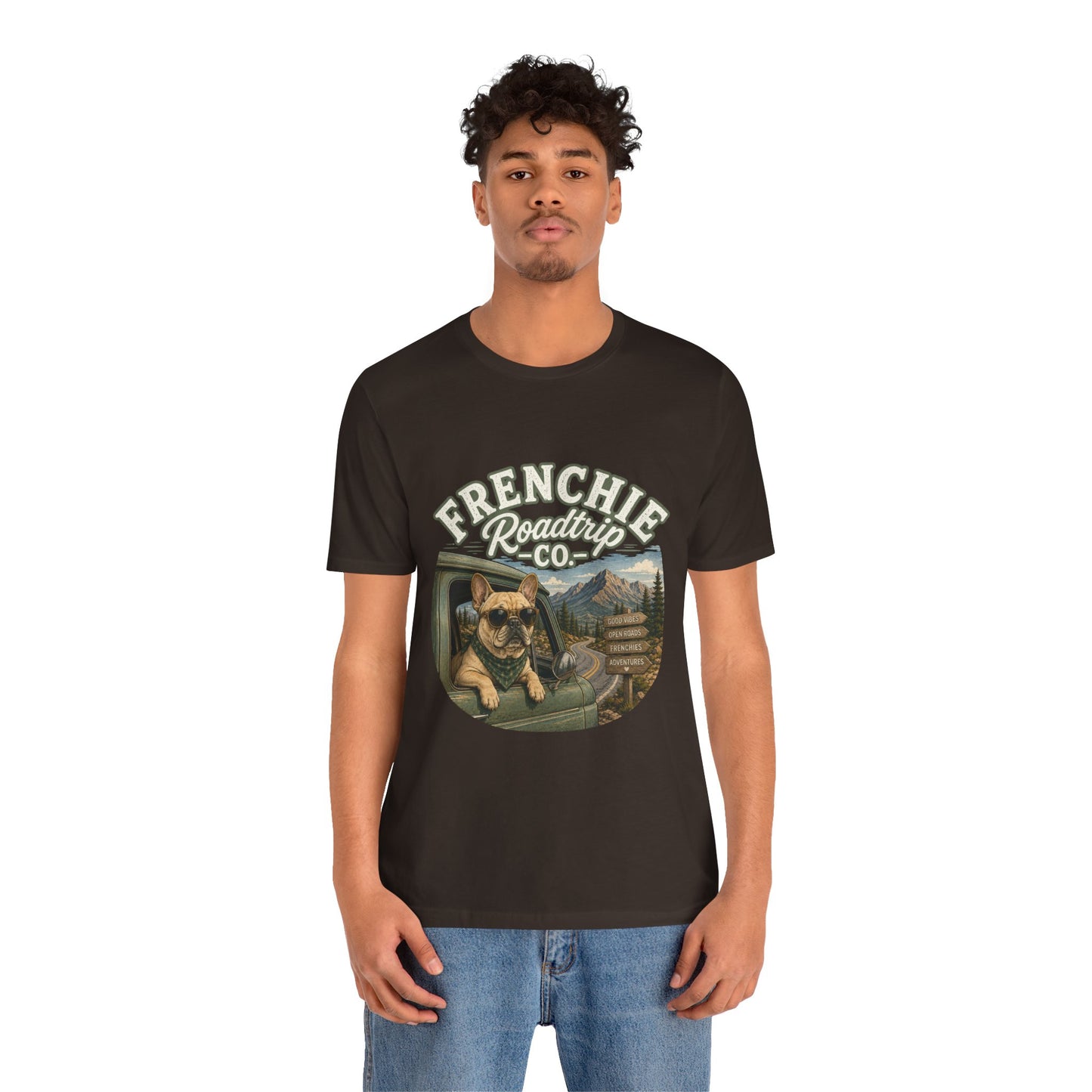 Frenchie Roadtrip Co Shirt, French Bulldog Road Trip Tee, Adventure Frenchie Shirt, Camping Dog Shirt, Travel Lover Gift, Vintage French Bulldog Tee, Outdoor Dog Apparel