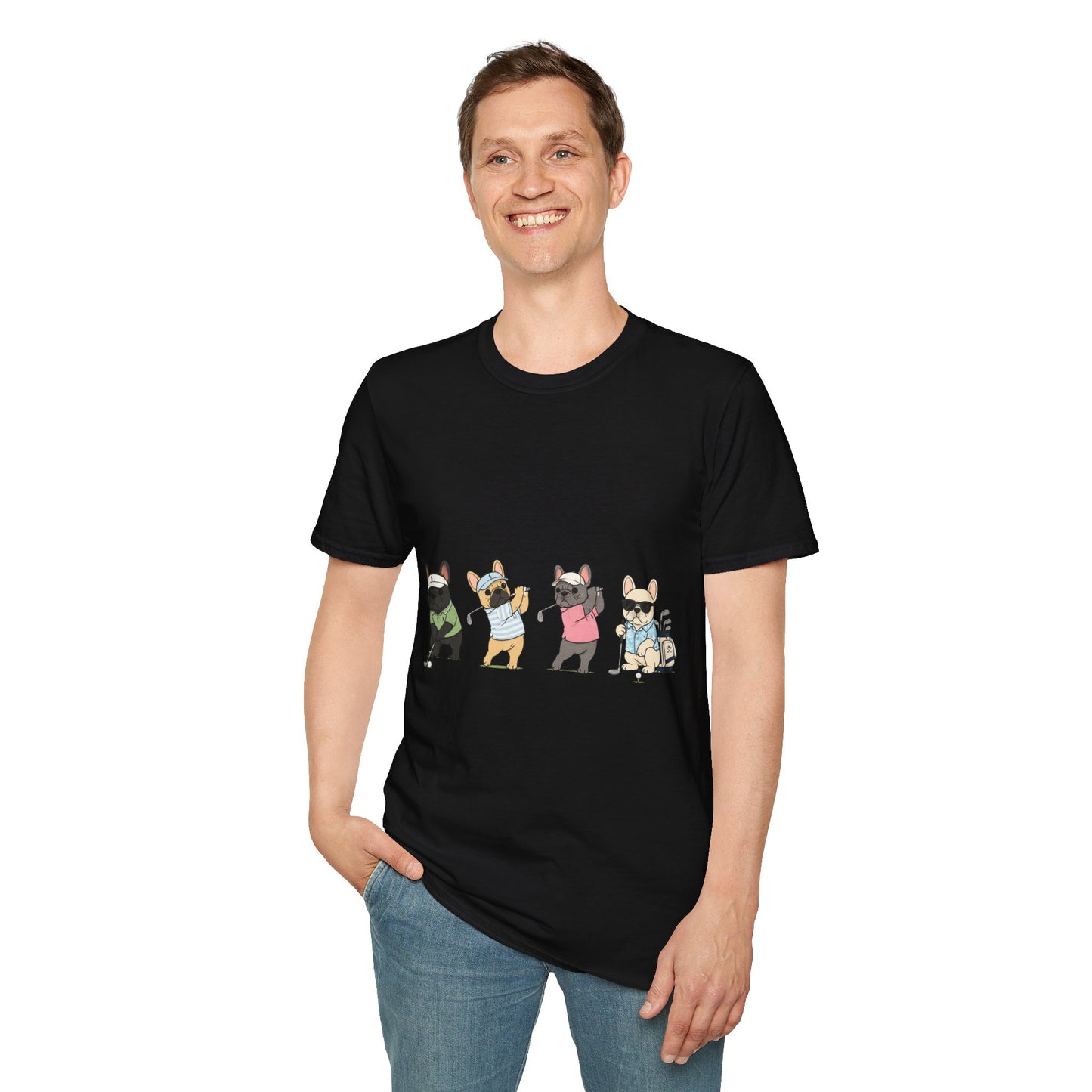Frenchie Golf Shirt, French Bulldog Golf Tee, Funny Golfer Dog Shirt, Golf Lover Gift, Frenchie Country Club Shirt, Dog Dad Golf Tee
