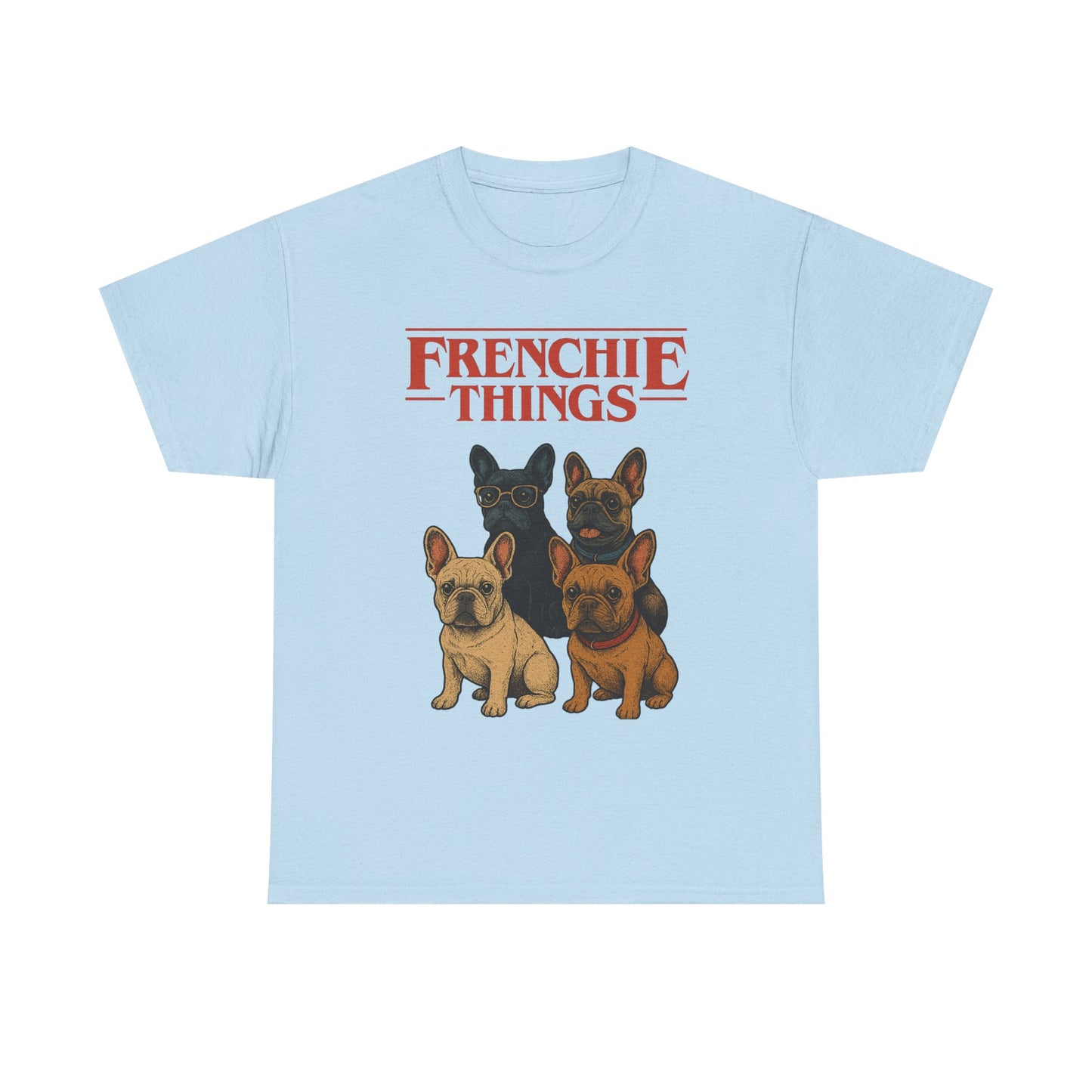 Frenchie Things Unisex Heavy Cotton Tee - Cute Dog Lover Shirt, Pet Gift, Casual Wear, Birthday Gift, Animal T-Shirt