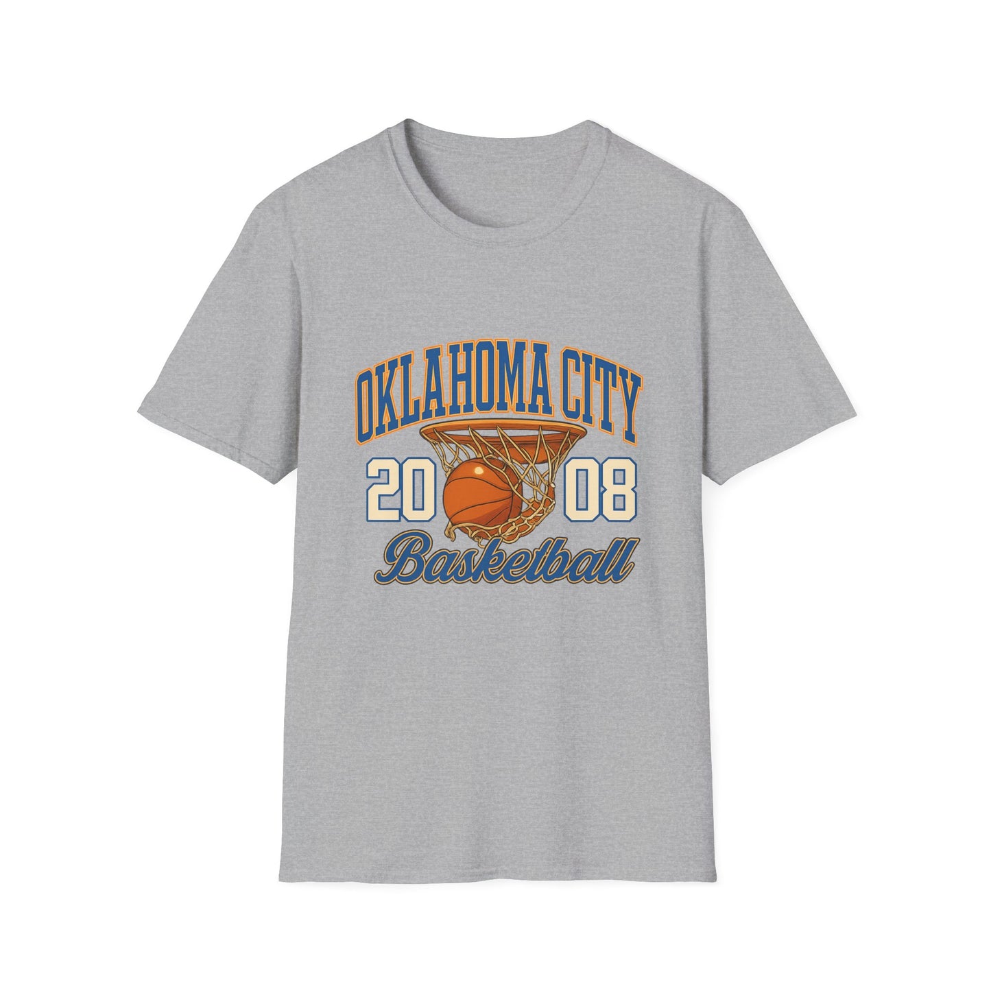 Oklahoma City Basketball T-Shirt | 2008 Retro Sports Tee | OKC Fan Shirt | Vintage Style Basketball Graphic | Local Pride Gift | Game Day Tee