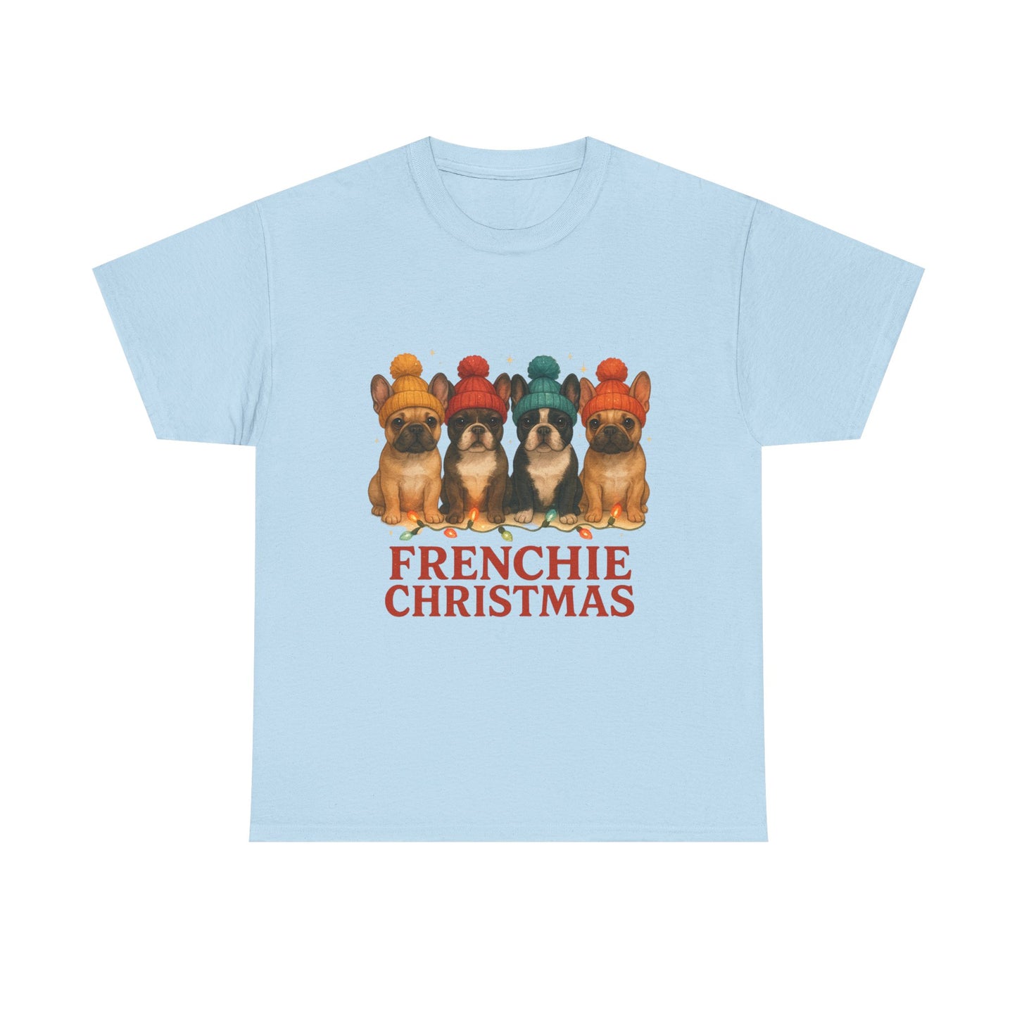 Frenchie Christmas Shirt | Cute French Bulldog Holiday Tee | Frenchie Dog Lovers Xmas Gift | Cozy Winter Pup T-Shirt