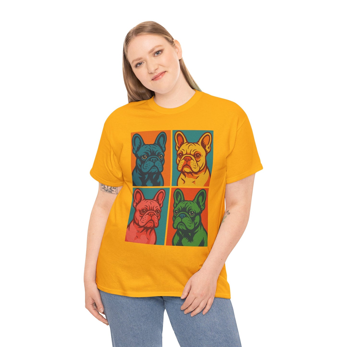 Pop Art French Bulldog T-Shirt • Colorful Frenchie Dog Tee • Retro Pop Art Dog Shirt • French Bulldog Lover Gift • Bright Graphic Dog Tee