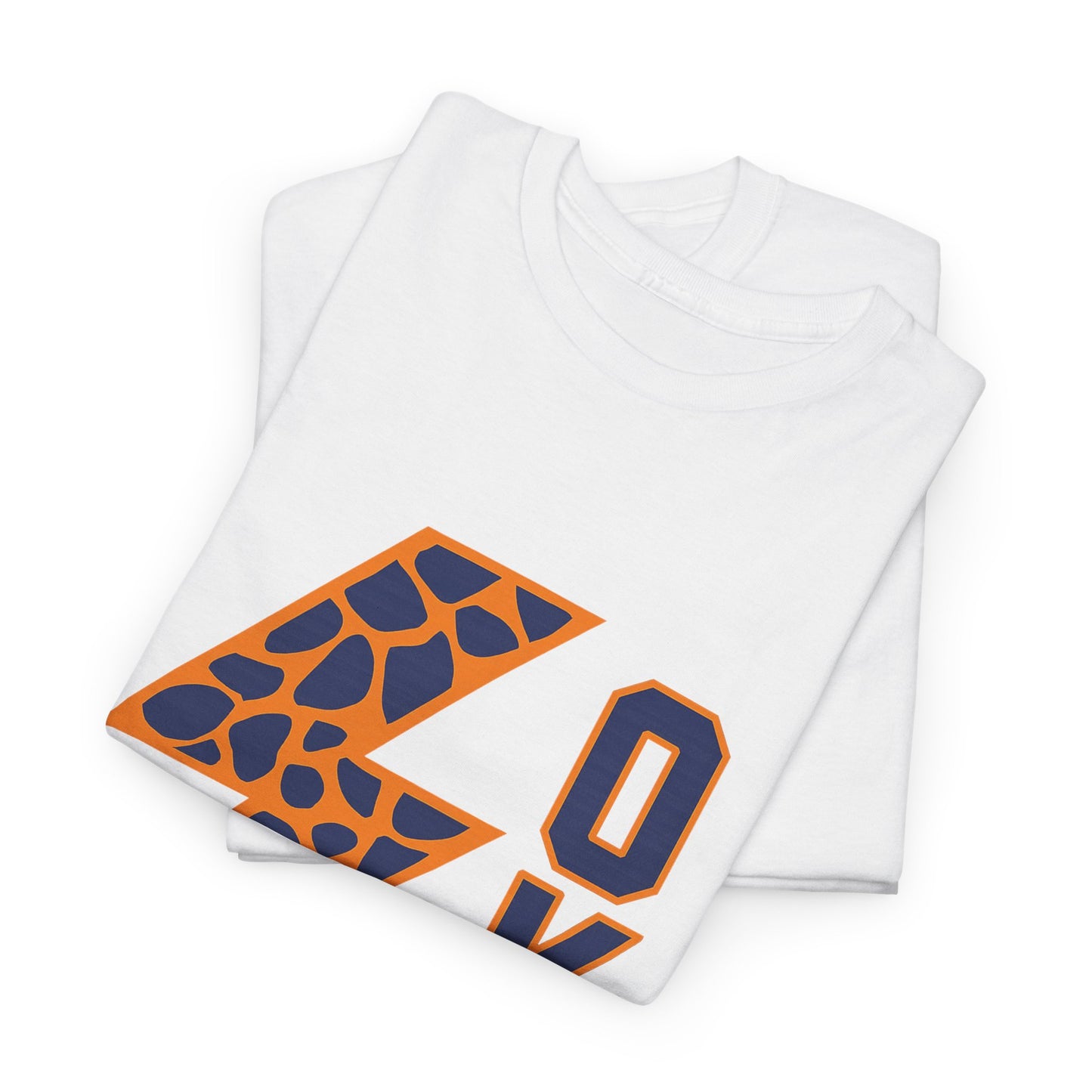 OKC Leopard Lightning Bolt T-Shirt | Oklahoma City Basketball | Blue & Orange Game Day Tee