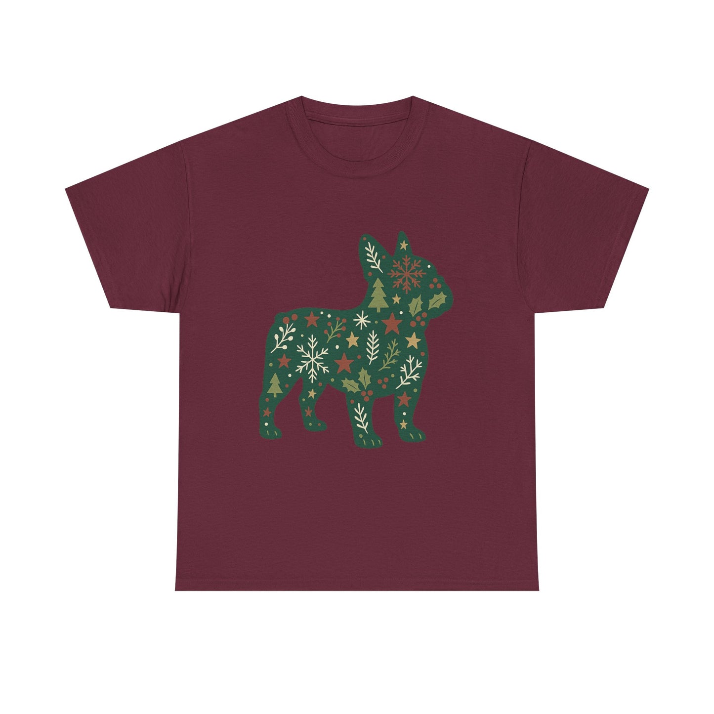 Christmas Frenchie Sweatshirt | Holiday French Bulldog Silhouette | Festive Dog Lover Gift | Cute Winter Frenchie Apparel