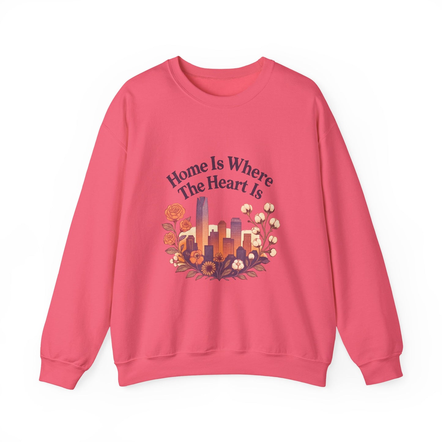 Home Is Where the Heart Is Oklahoma City Sweatshirt| OKC Pride Shirt | Oklahoma Love Sweatshirt