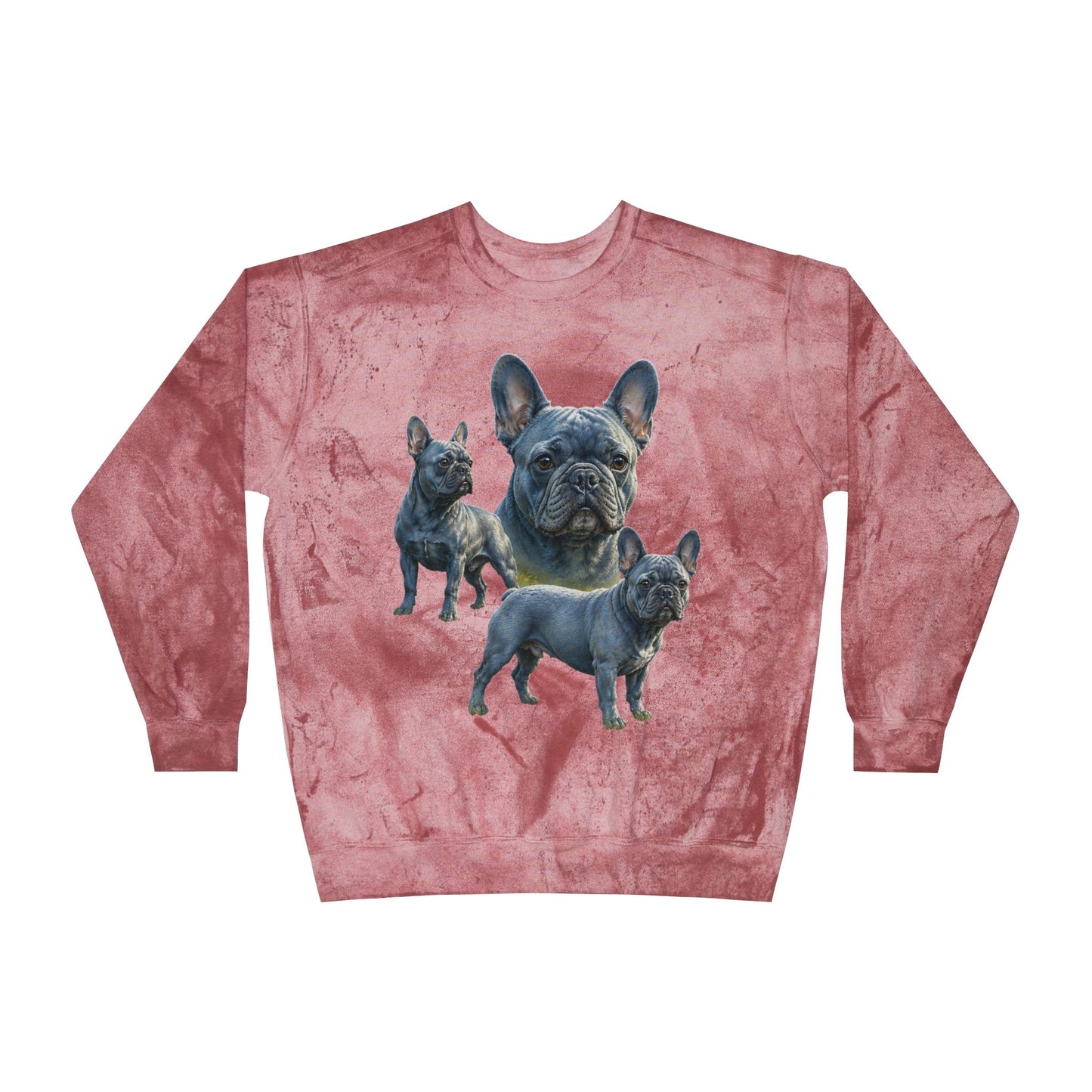 Blue French Bulldog Sweatshirt, Frenchie Crewneck, Realistic French Bulldog Sweatshirt, Dog Mom Gift, Blue Frenchie Graphic Sweatshirt, French Bulldog Lover
