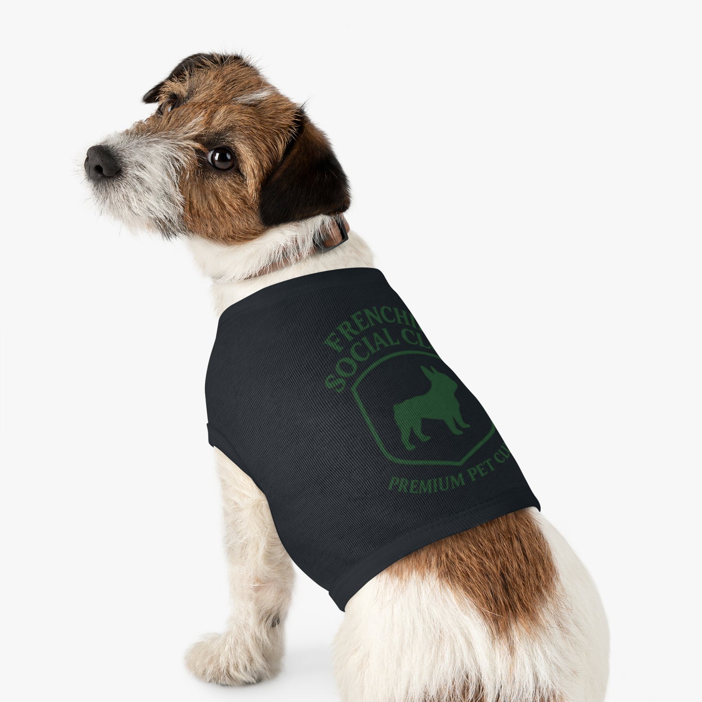 Frenchie Social Club Pet Tank Top, Cute Dog Apparel, French Bulldog Shirt, Pet Fashion, Summer Dog Outfit