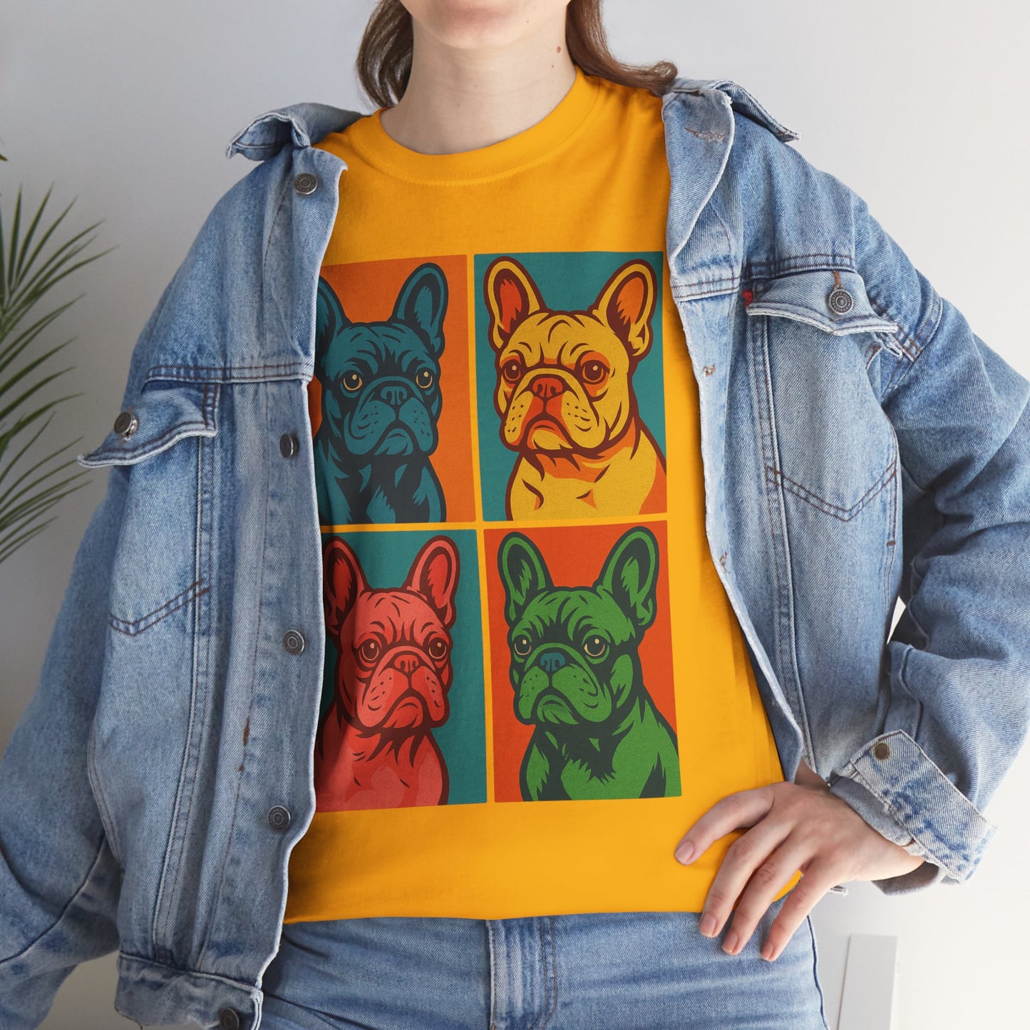 Pop Art French Bulldog T-Shirt • Colorful Frenchie Dog Tee • Retro Pop Art Dog Shirt • French Bulldog Lover Gift • Bright Graphic Dog Tee