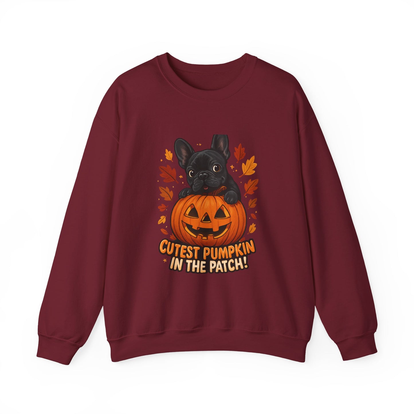 Cutest Pumpkin in the Patch Sweatshirt | Frenchie Fall Crewneck | Halloween Dog Lover Gift | Cozy French Bulldog Pumpkin Patch Pullover