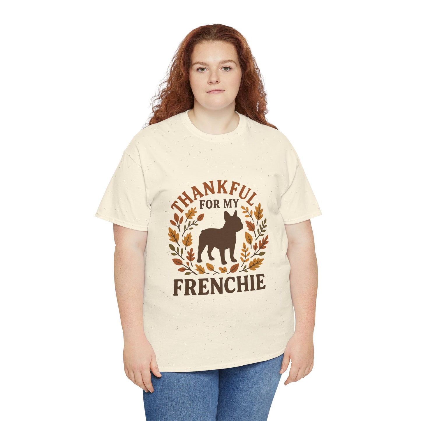 Thankful for My Frenchie Shirt – Fall French Bulldog T-Shirt, Thanksgiving Dog Lover Tee, Autumn Frenchie Gift for Pet Moms & Dads