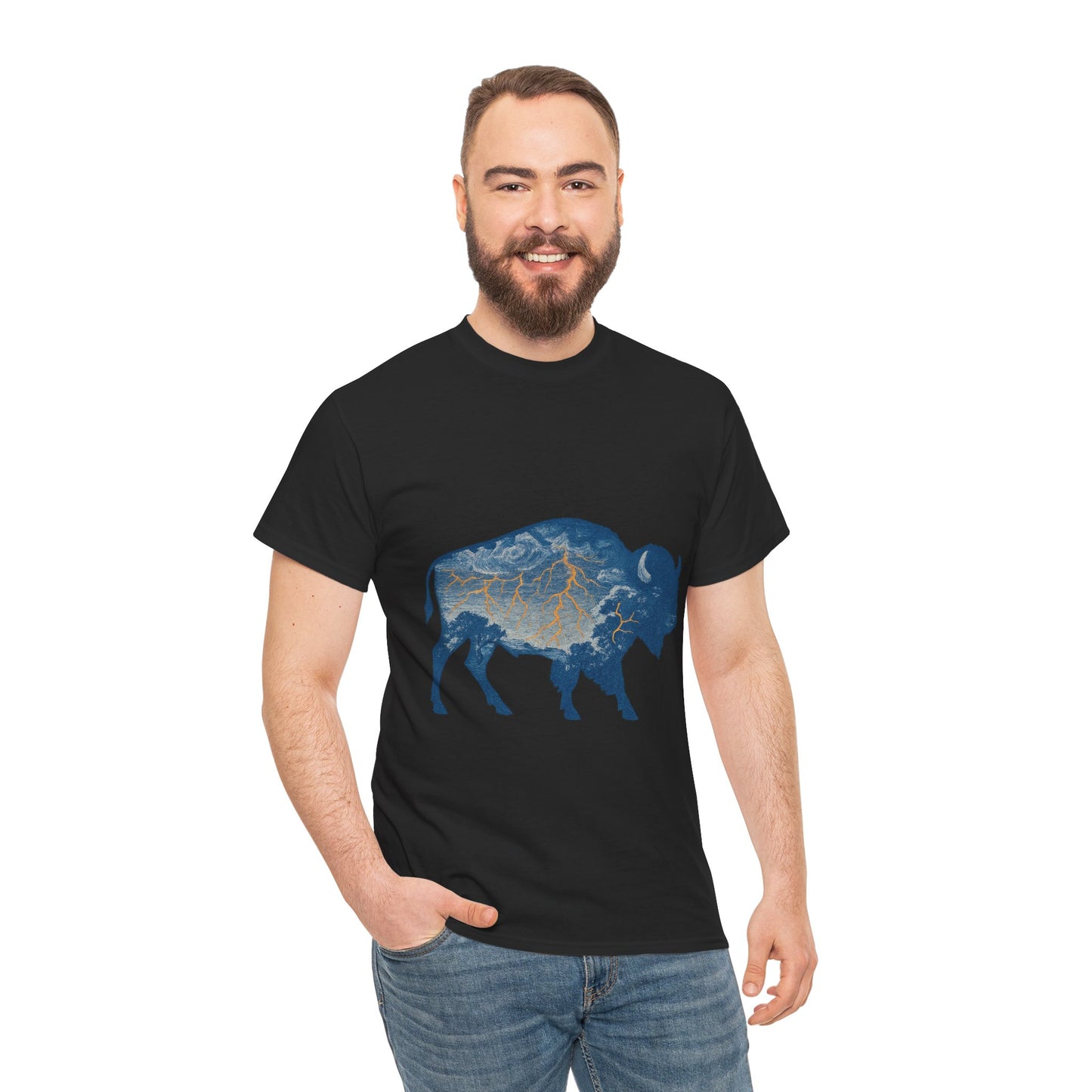 OKC Thunder Buffalo T-Shirt | Oklahoma Bison Lightning Sweatshirt | Retro Oklahoma Basketball Fan Sweater | Unisex