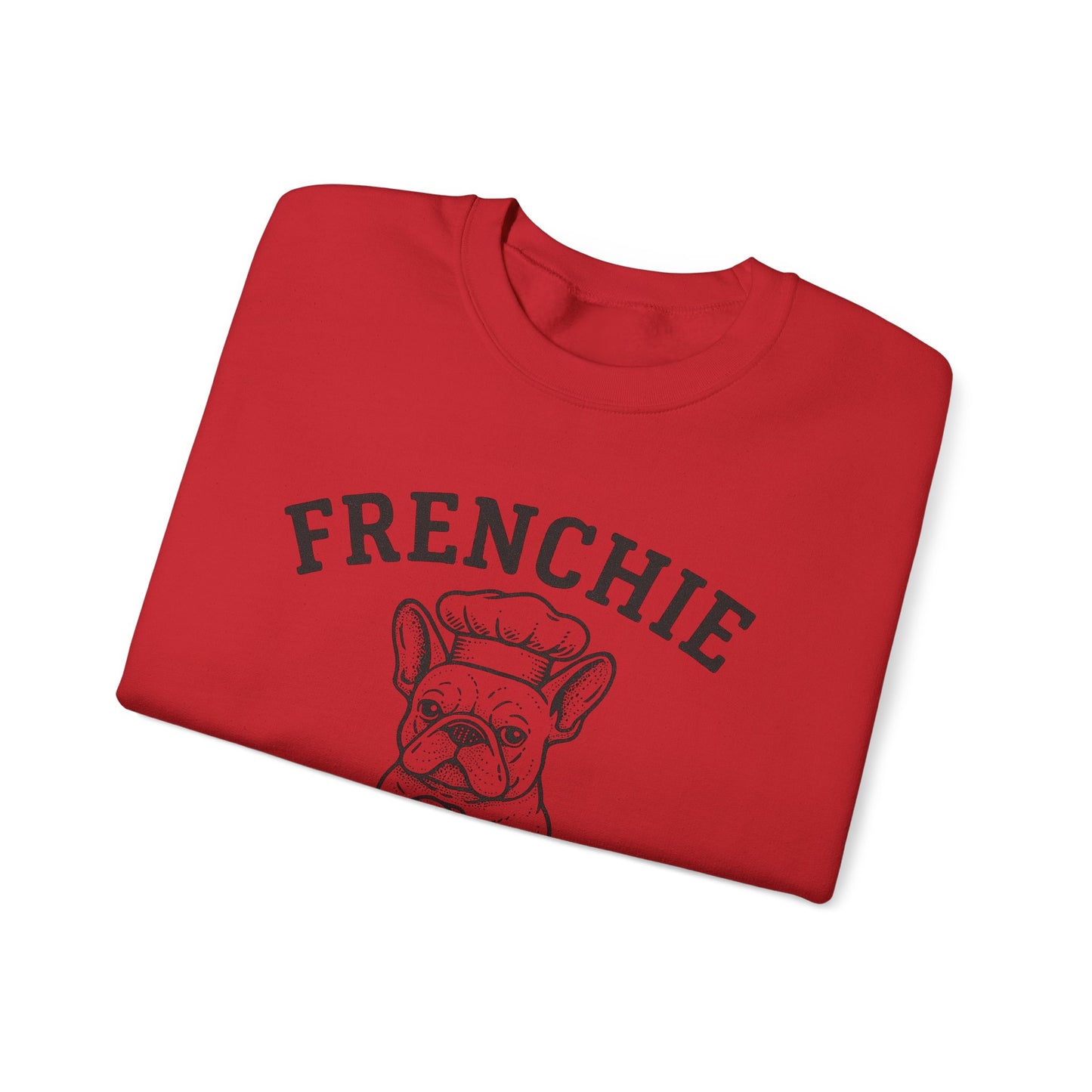 Frenchie Bakery Sweatshirt – Cozy French Bulldog Chef Crewneck, Funny Dog Lover Gift, Vintage Bakery-Inspired Frenchie Sweater