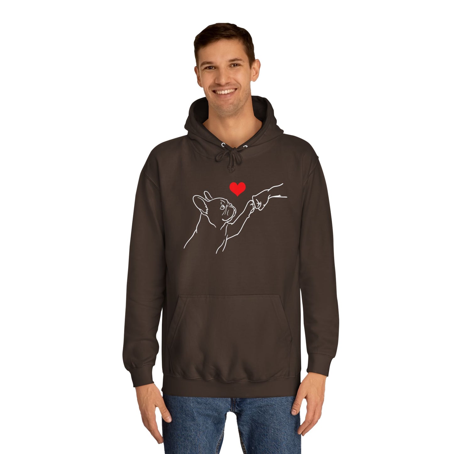 French Bulldog Hoodie, Frenchie Love Hoodie, Frenchie Mom Gift, Dog Lover Hoodie, Minimalist French Bulldog Sweatshirt, Frenchie Dad Gift, Pet Parent Hoodie