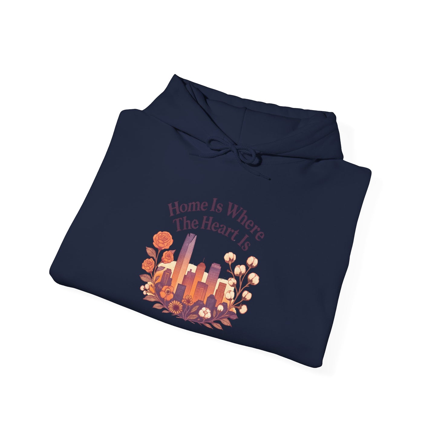 Home Is Where the Heart Is Oklahoma City Hoodie | Oklahoma Pride Gift | OKC Home Hoodie