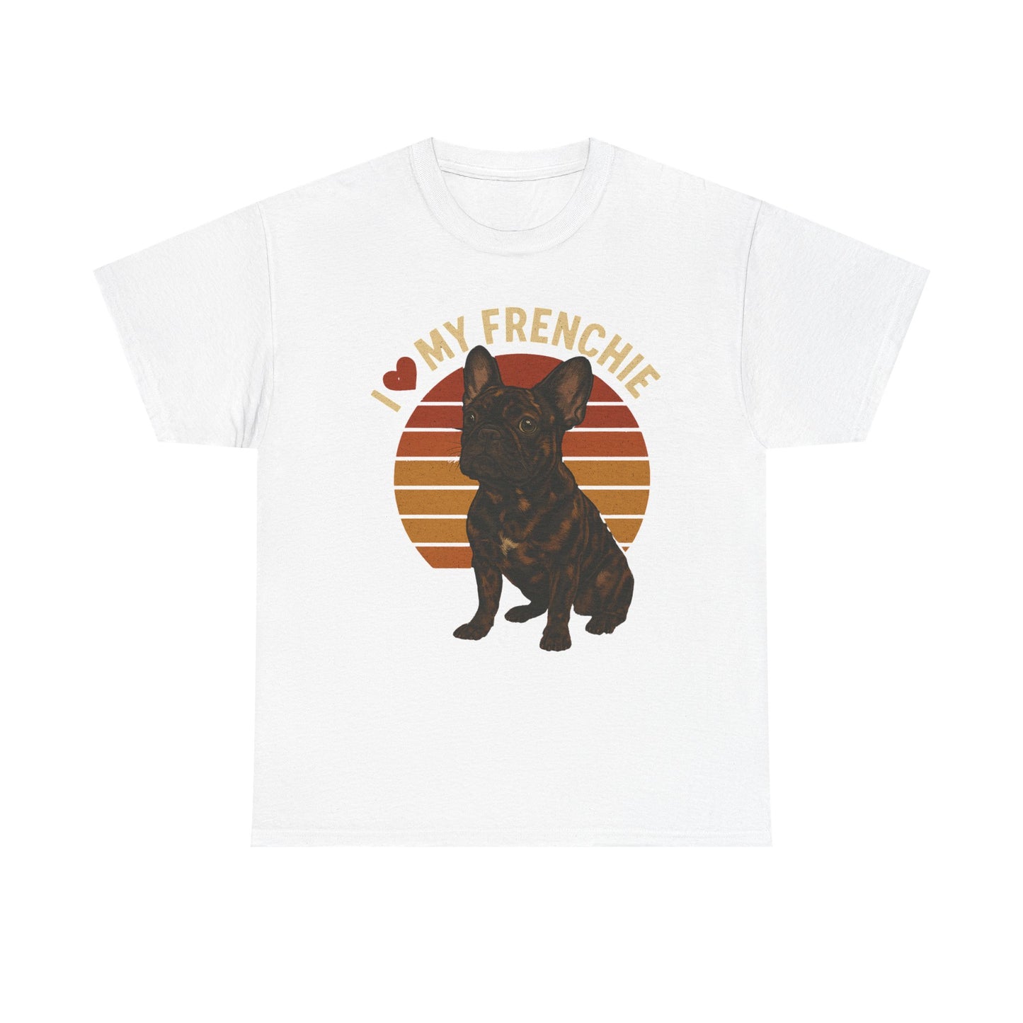 I Love My Frenchie T-Shirt | Merle French Bulldog Retro Tee | Vintage Dog Lover Shirt | Frenchie Mom & Dad Gift