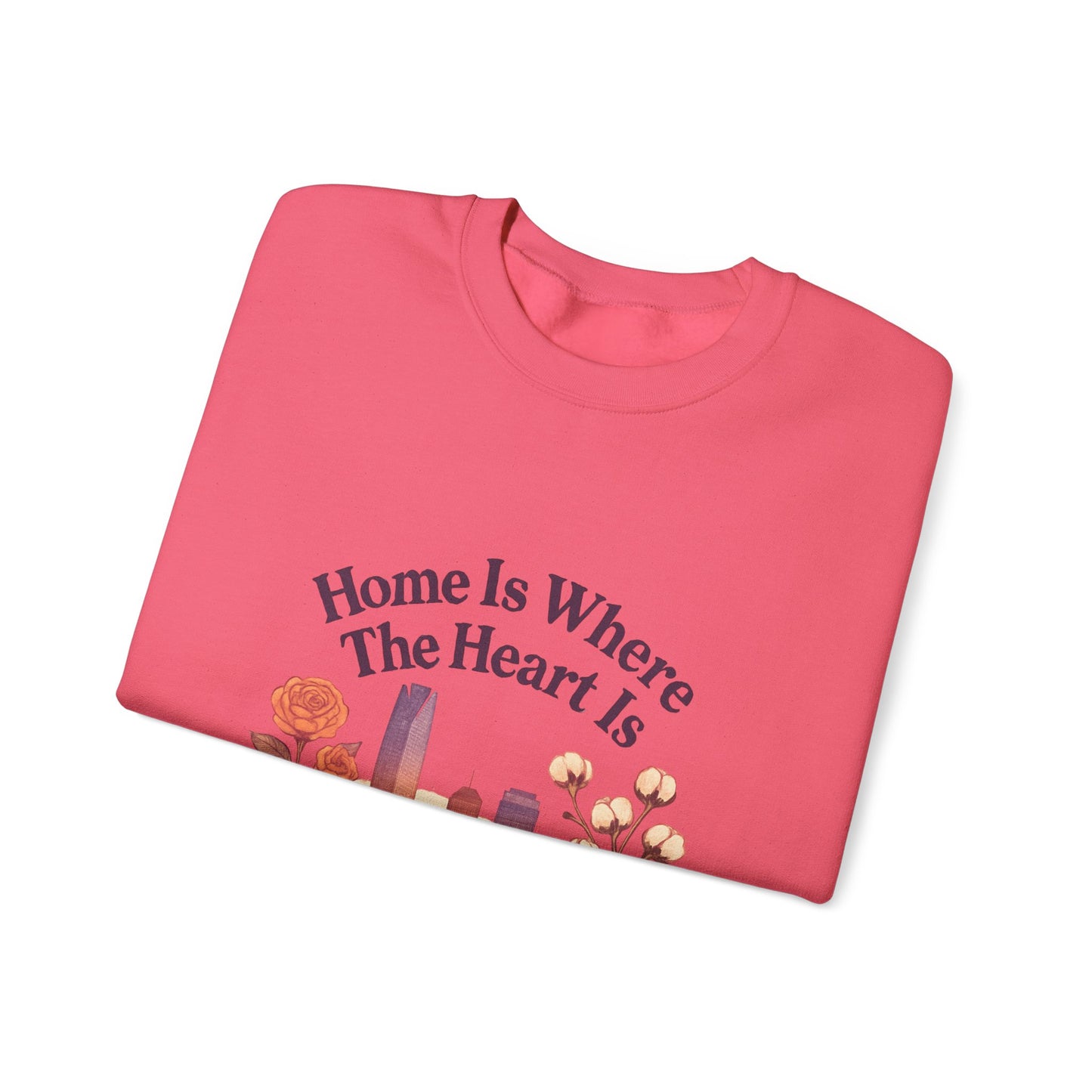 Home Is Where the Heart Is Oklahoma City Sweatshirt| OKC Pride Shirt | Oklahoma Love Sweatshirt