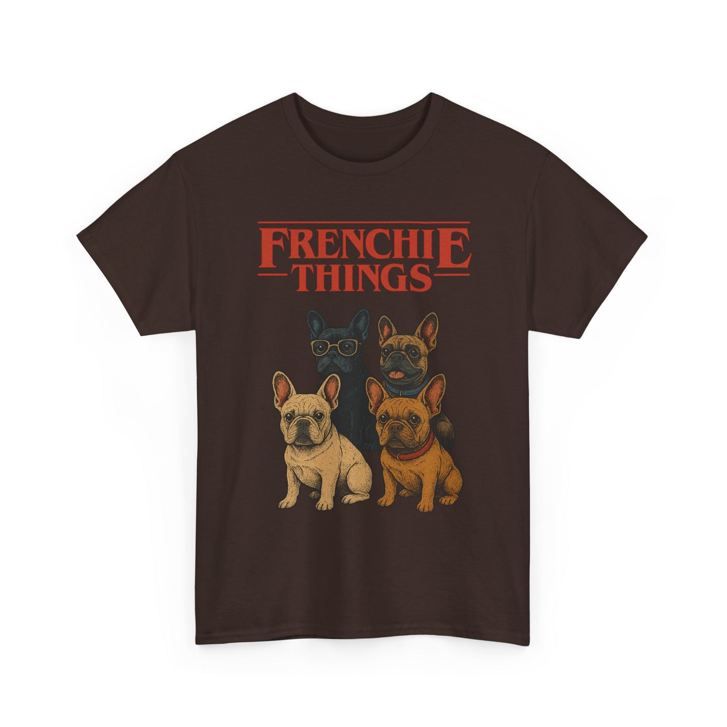 Frenchie Things Unisex Heavy Cotton Tee - Cute Dog Lover Shirt, Pet Gift, Casual Wear, Birthday Gift, Animal T-Shirt