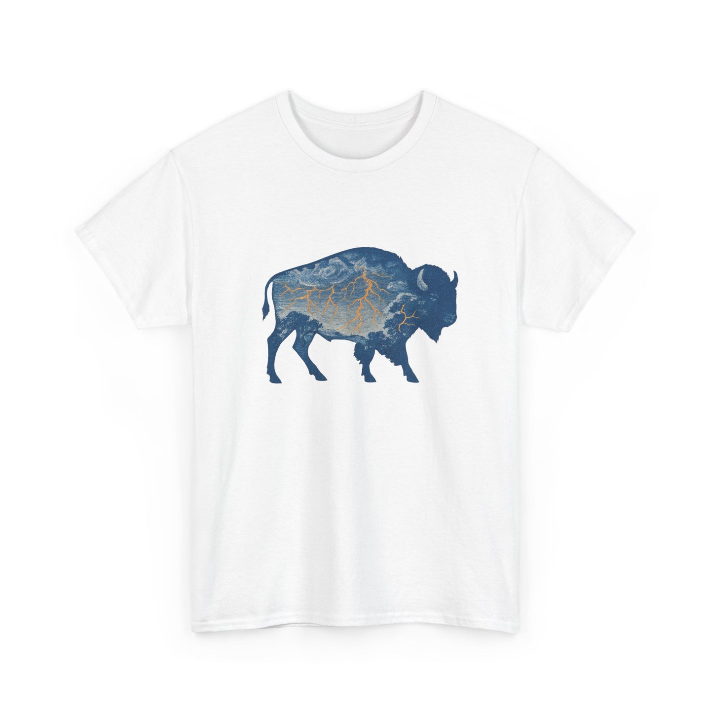 Thunder Bison Lightning T-Shirt | Oklahoma City Basketball Inspired Tee | OKC Game Day Shirt