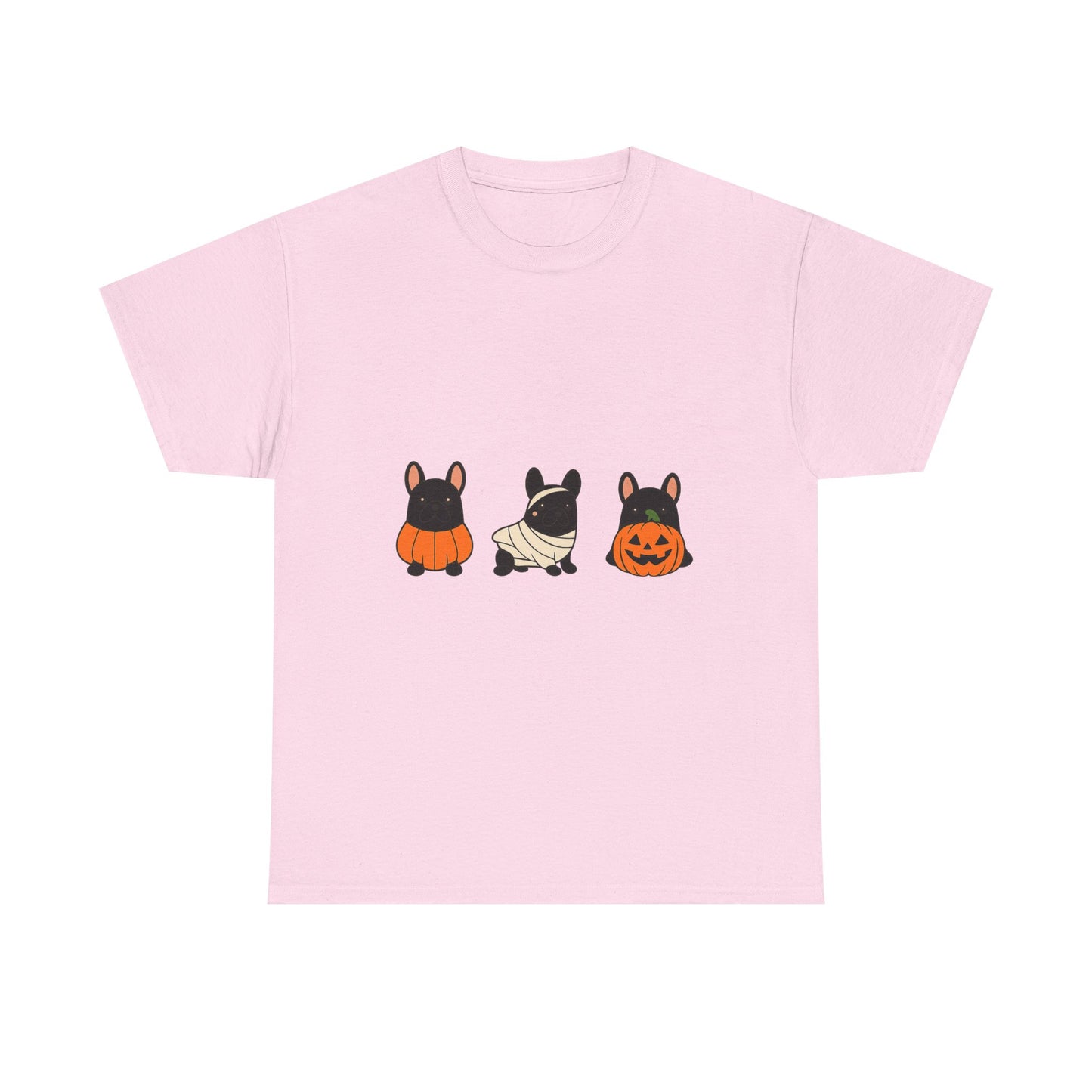 Pumpkin Frenchie T-Shirt | Fall French Bulldog Shirt | Cute Halloween Dog Lover Tee | Autumn Frenchie Graphic Tee for Her or Him