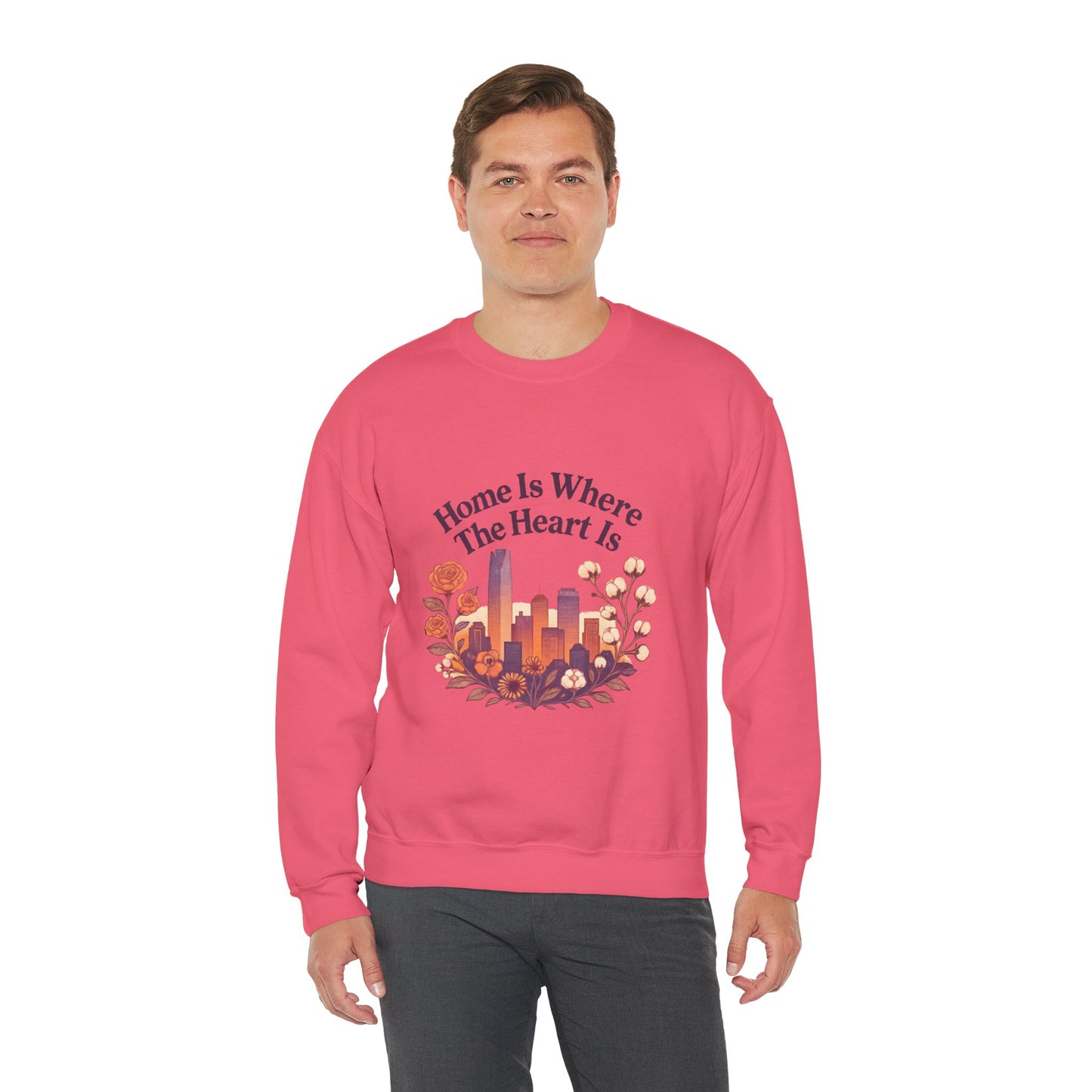 Home Is Where the Heart Is Oklahoma City Sweatshirt| OKC Pride Shirt | Oklahoma Love Sweatshirt