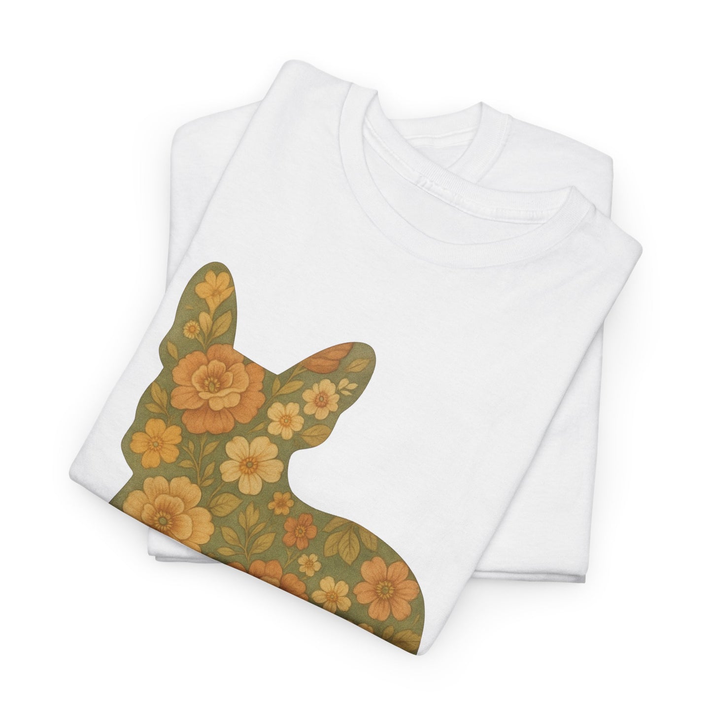 Floral Frenchie T-Shirt | Retro Flower French Bulldog Tee | Boho Dog Mom Shirt | Cute Pet Lover Gift | Vintage Botanical Dog Graphic Tee