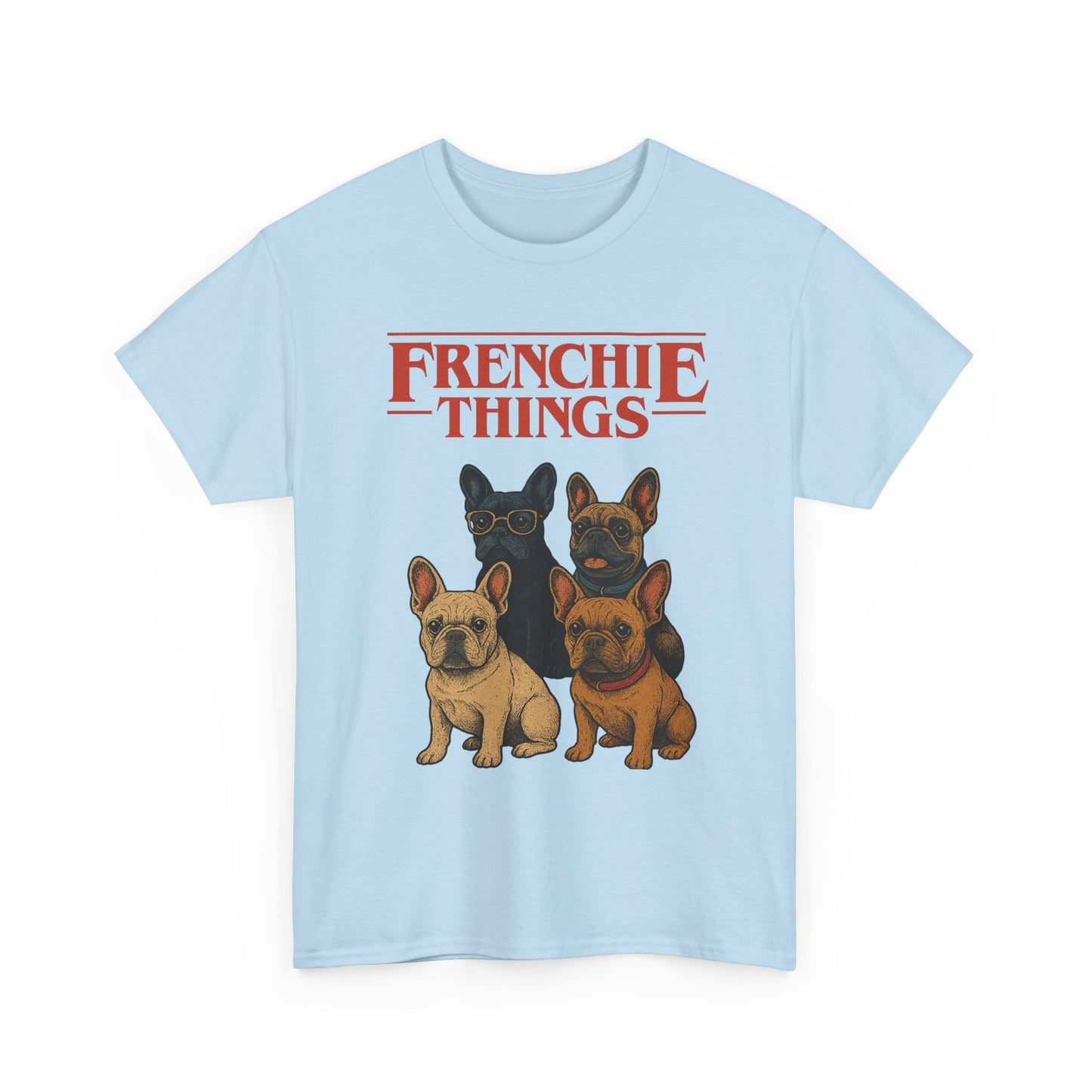 Frenchie Things Unisex Heavy Cotton Tee - Cute Dog Lover Shirt, Pet Gift, Casual Wear, Birthday Gift, Animal T-Shirt