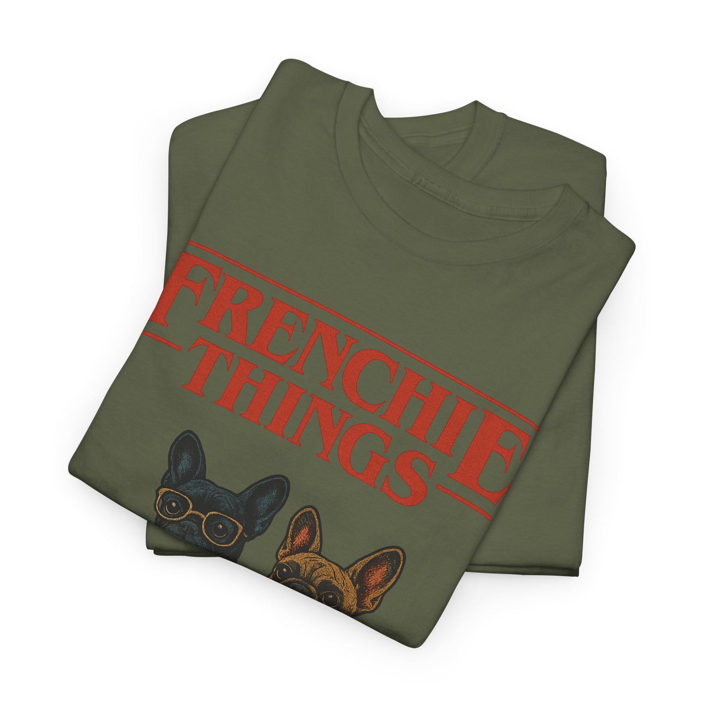 Frenchie Things Unisex Heavy Cotton Tee - Cute Dog Lover Shirt, Pet Gift, Casual Wear, Birthday Gift, Animal T-Shirt