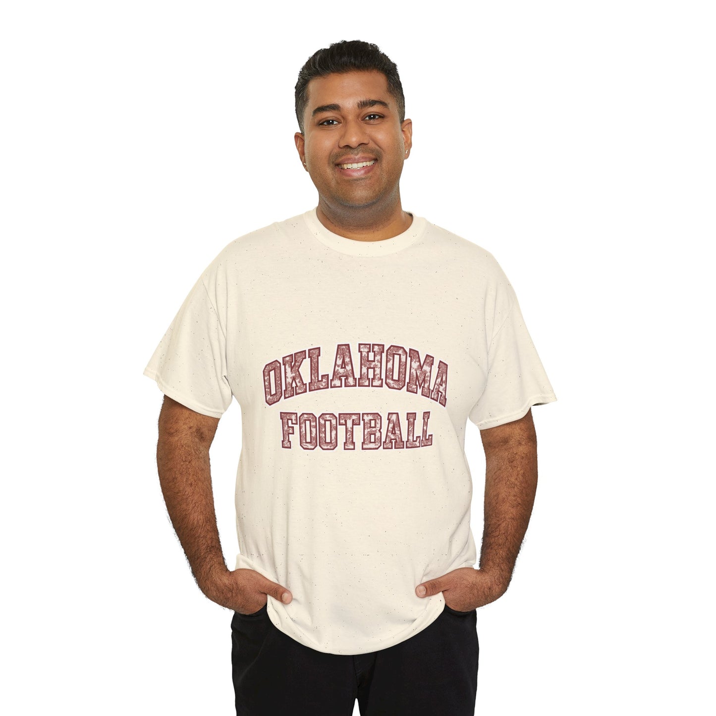 Oklahoma Football T-Shirt – Vintage Collegiate Style OU Game Day Tee, Retro Sports Shirt for Fans and Students