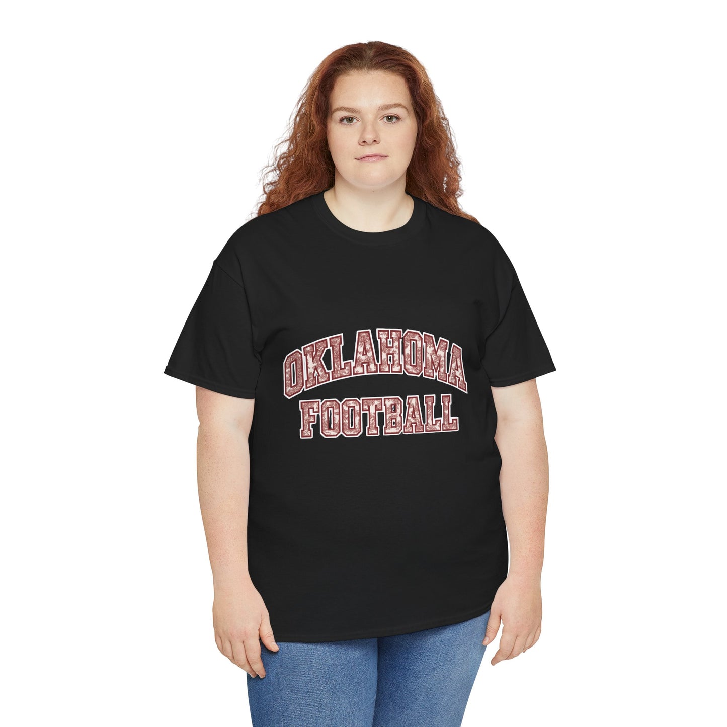 Oklahoma Football T-Shirt – Vintage Collegiate Style OU Game Day Tee, Retro Sports Shirt for Fans and Students