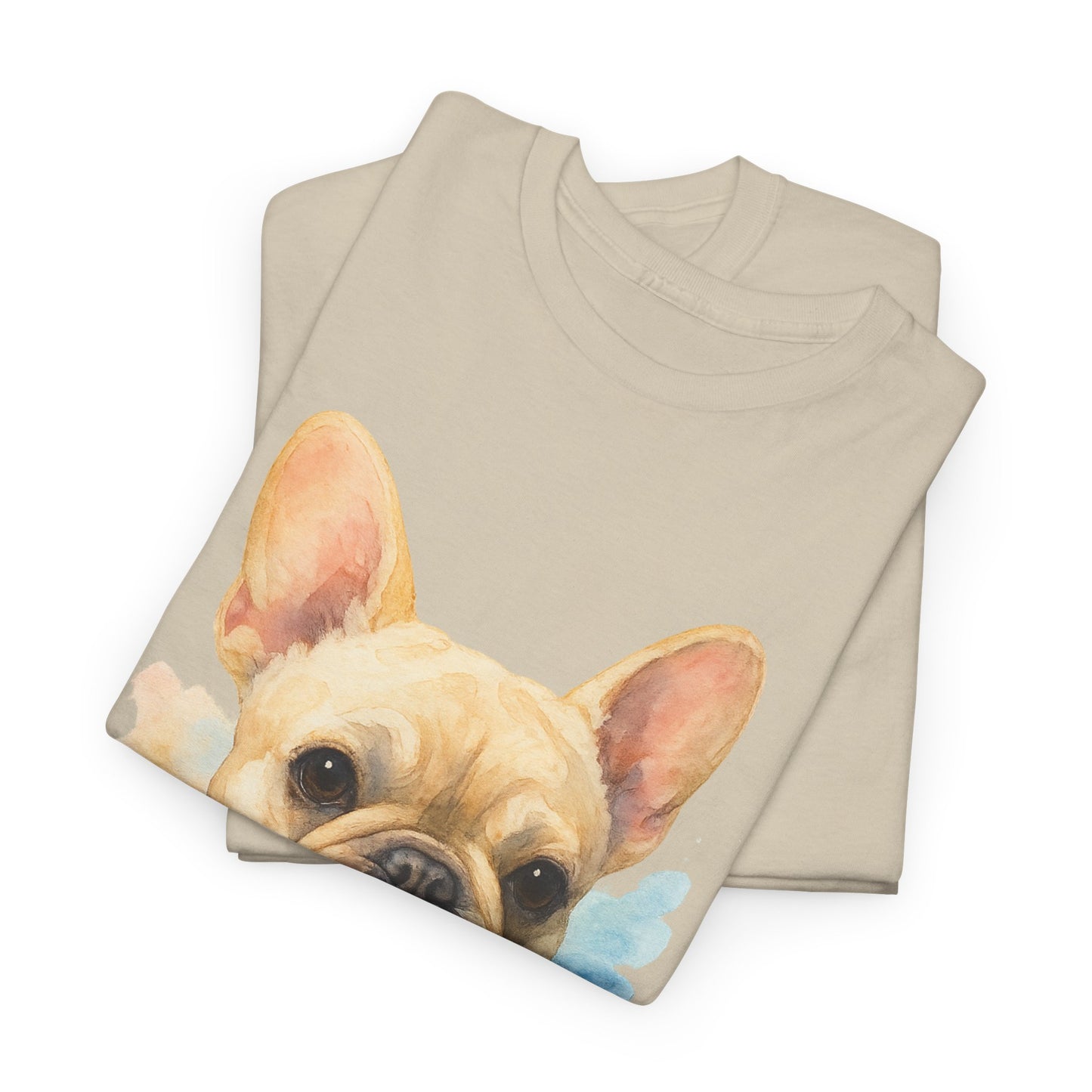 Watercolor French Bulldog T-Shirt | Artistic Frenchie Graphic Tee | Cute Dog Lover Shirt | Unique Gift for Him or Her