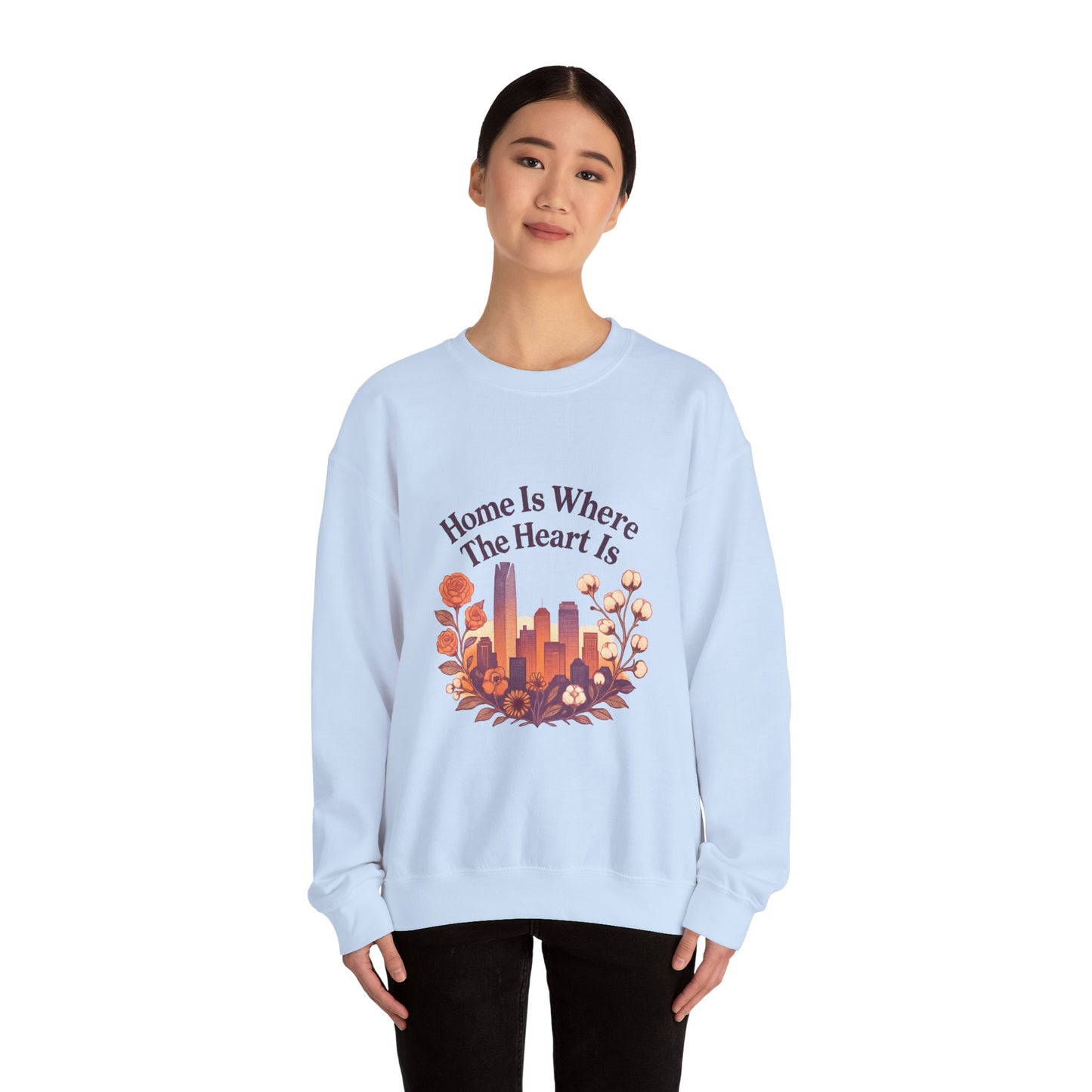 Home Is Where the Heart Is Oklahoma City Sweatshirt| OKC Pride Shirt | Oklahoma Love Sweatshirt