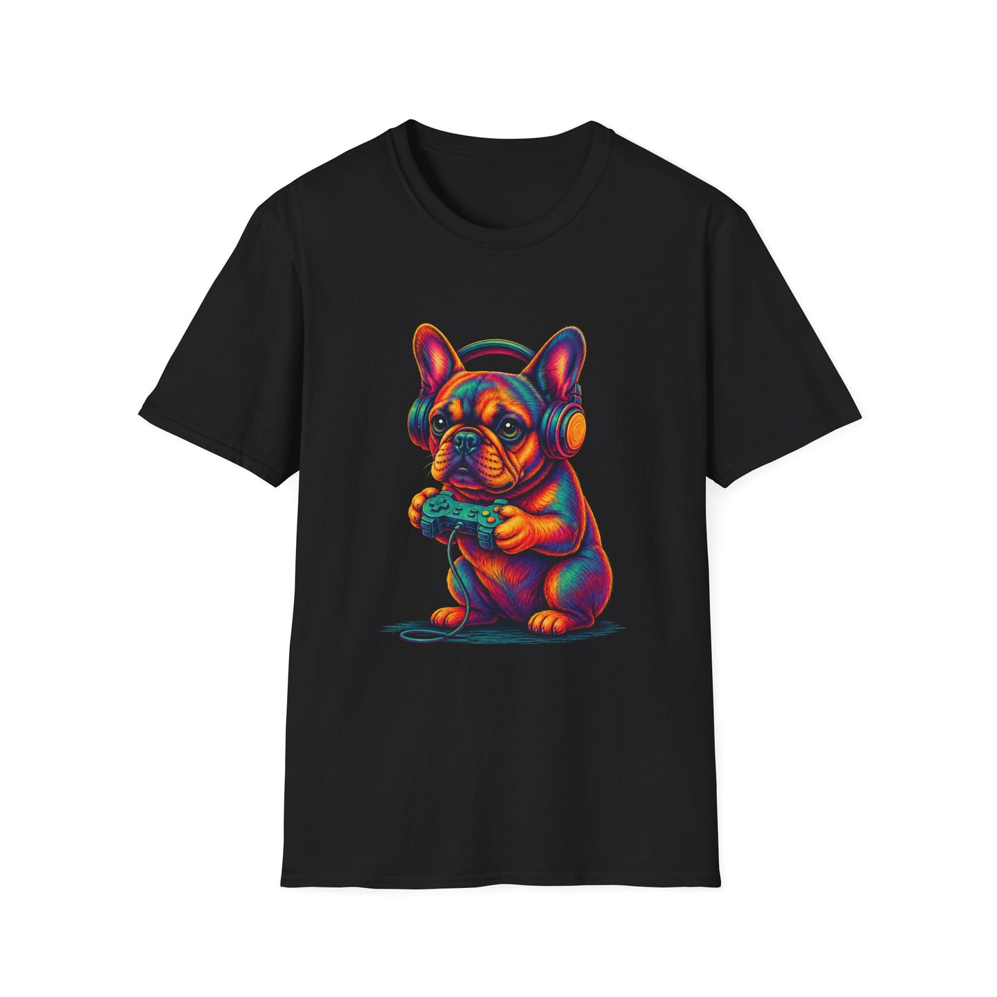 French Bulldog Gamer Shirt, Gaming Frenchie Tee, Gamer Dog Shirt, Video Game Lover Gift, Frenchie Gamer Gift, Cute French Bulldog Shirt, Dog Lover Tee