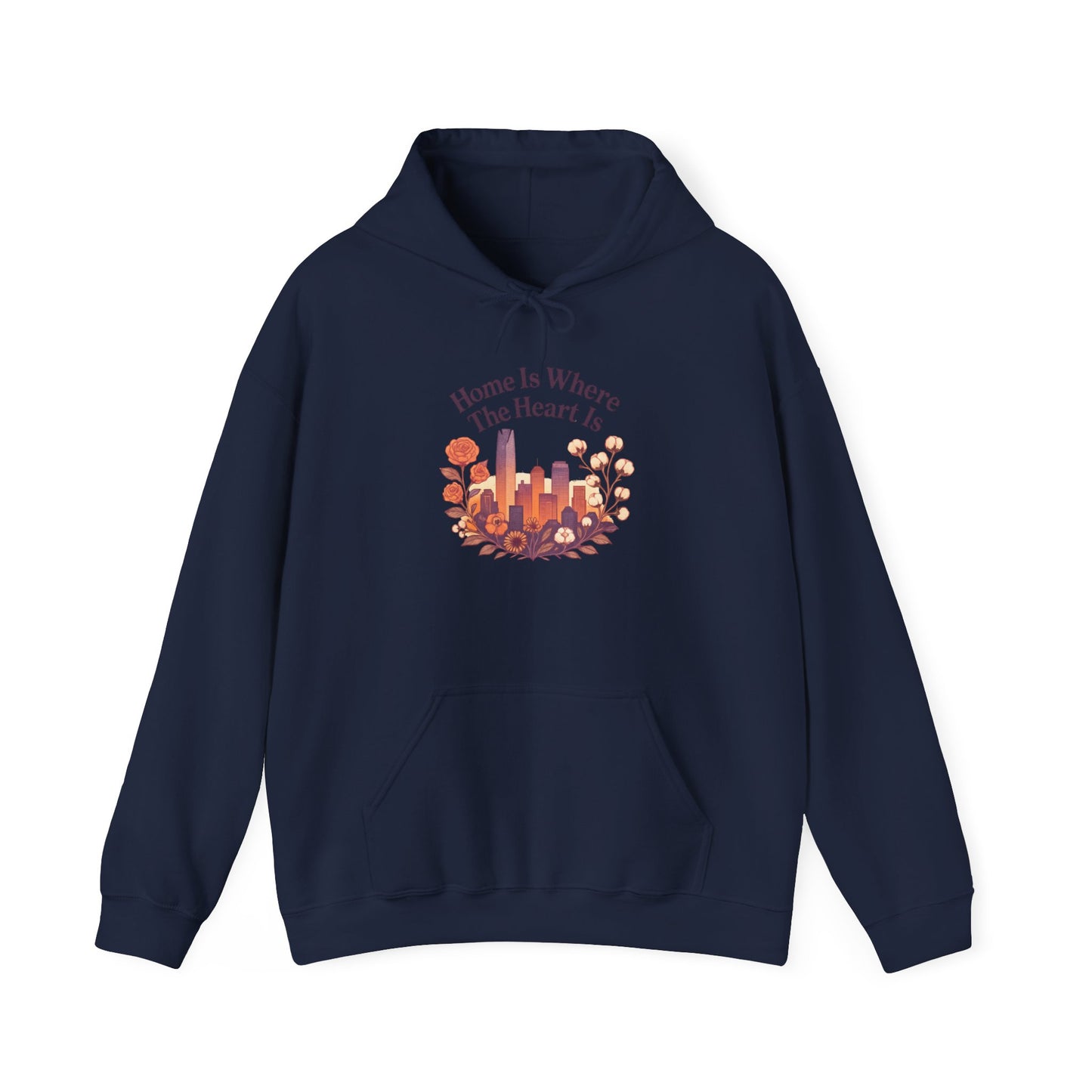 Home Is Where the Heart Is Oklahoma City Hoodie | Oklahoma Pride Gift | OKC Home Hoodie