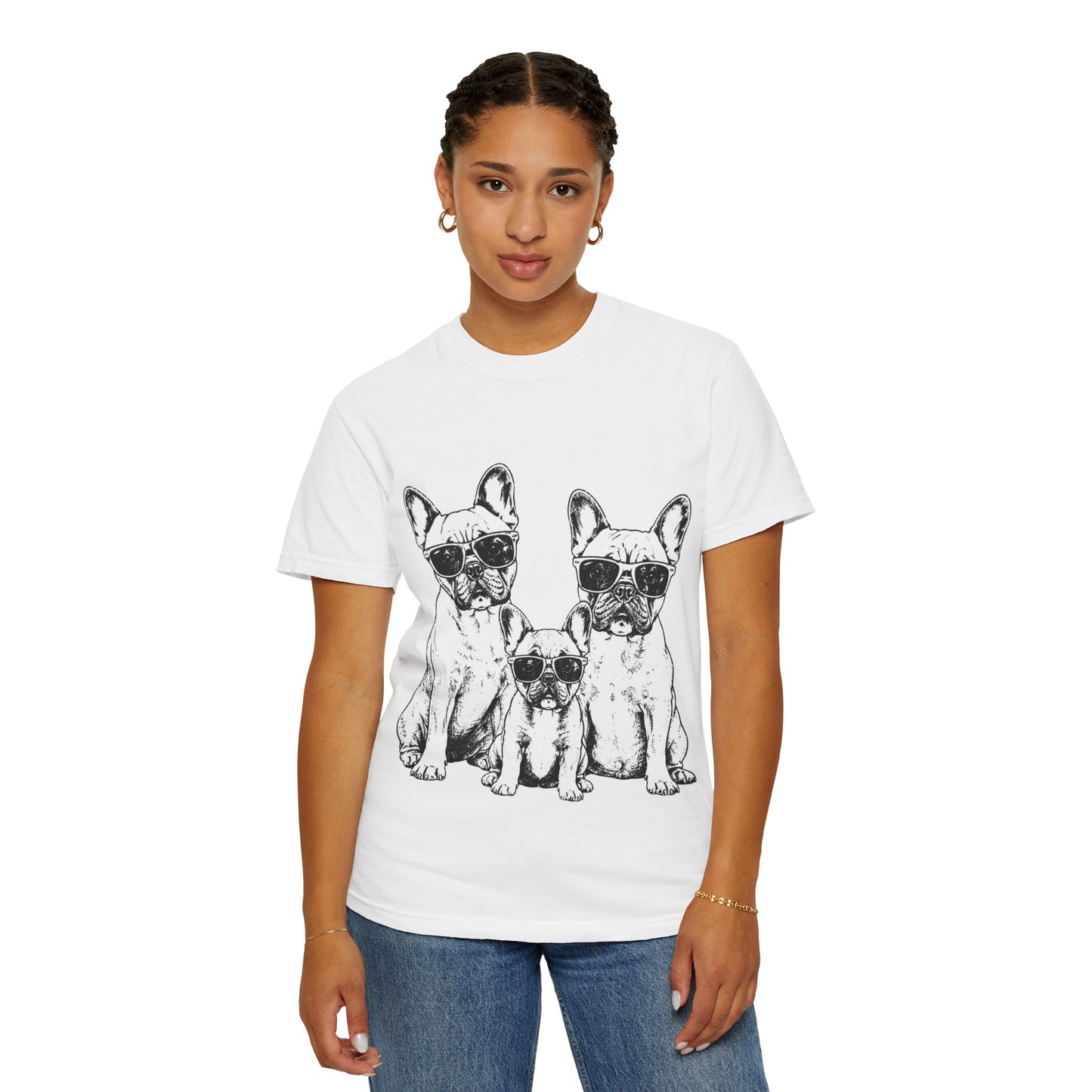 French Bulldog Family Shirt, Frenchie Family Tee, Cool French Bulldogs Sunglasses Shirt, Dog Mom Gift, Dog Dad Gift, Frenchie Lover Shirt, Cute Dog Graphic Tee