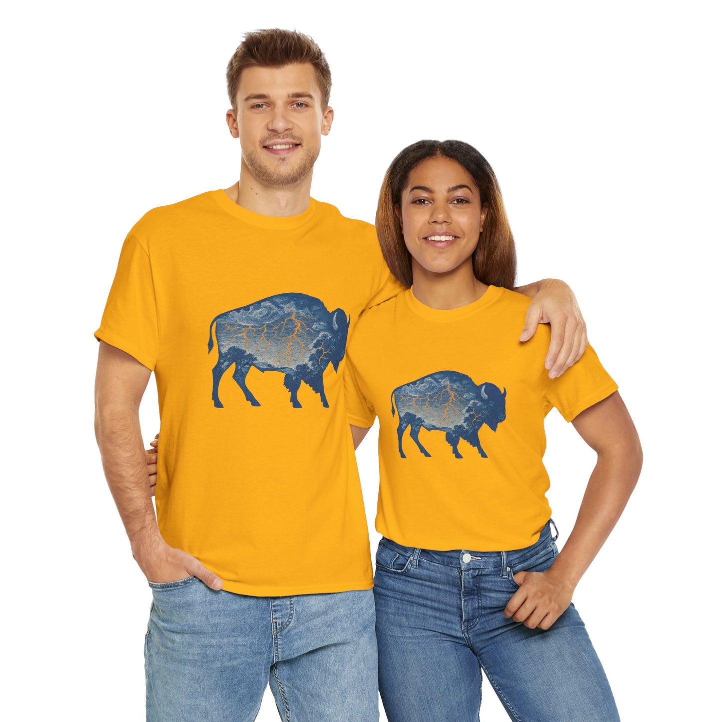 Thunder Bison Lightning T-Shirt | Oklahoma City Basketball Inspired Tee | OKC Game Day Shirt