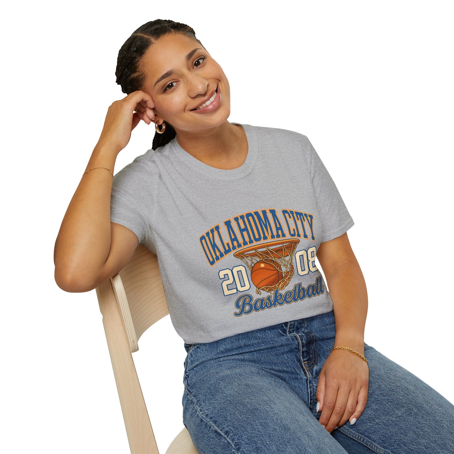 Oklahoma City Basketball T-Shirt | 2008 Retro Sports Tee | OKC Fan Shirt | Vintage Style Basketball Graphic | Local Pride Gift | Game Day Tee